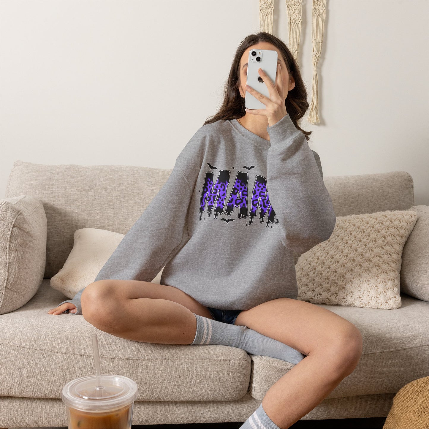 MAMA Sweatshirt - MAMA Halloween Shirt - MAMA Halloween T-shirt - Halloween Costume - Gifts for mom - Gifts for grandma - Halloween apparel