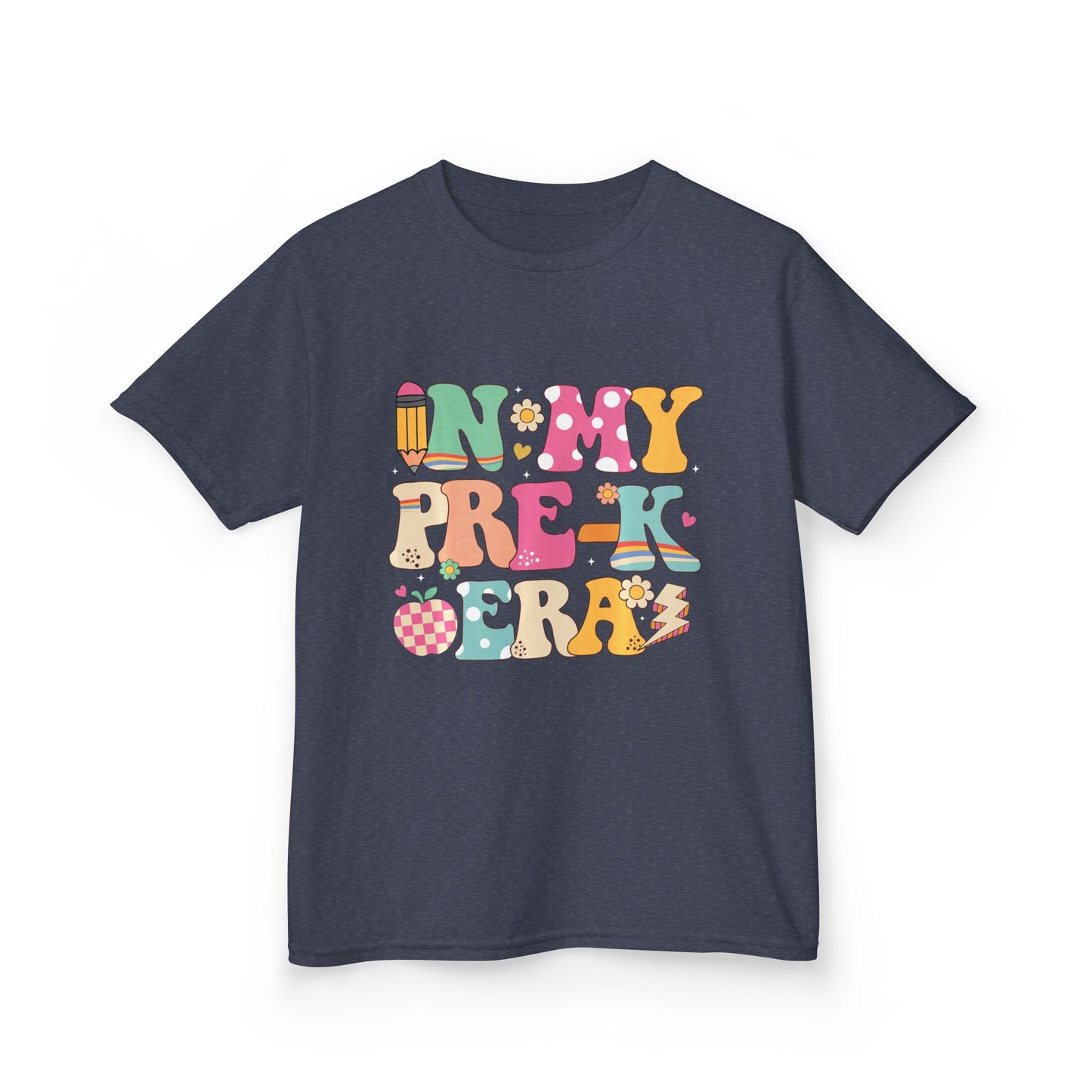 Kids Tee — "In My Pre-K Era" Colorful Preschool Shirt