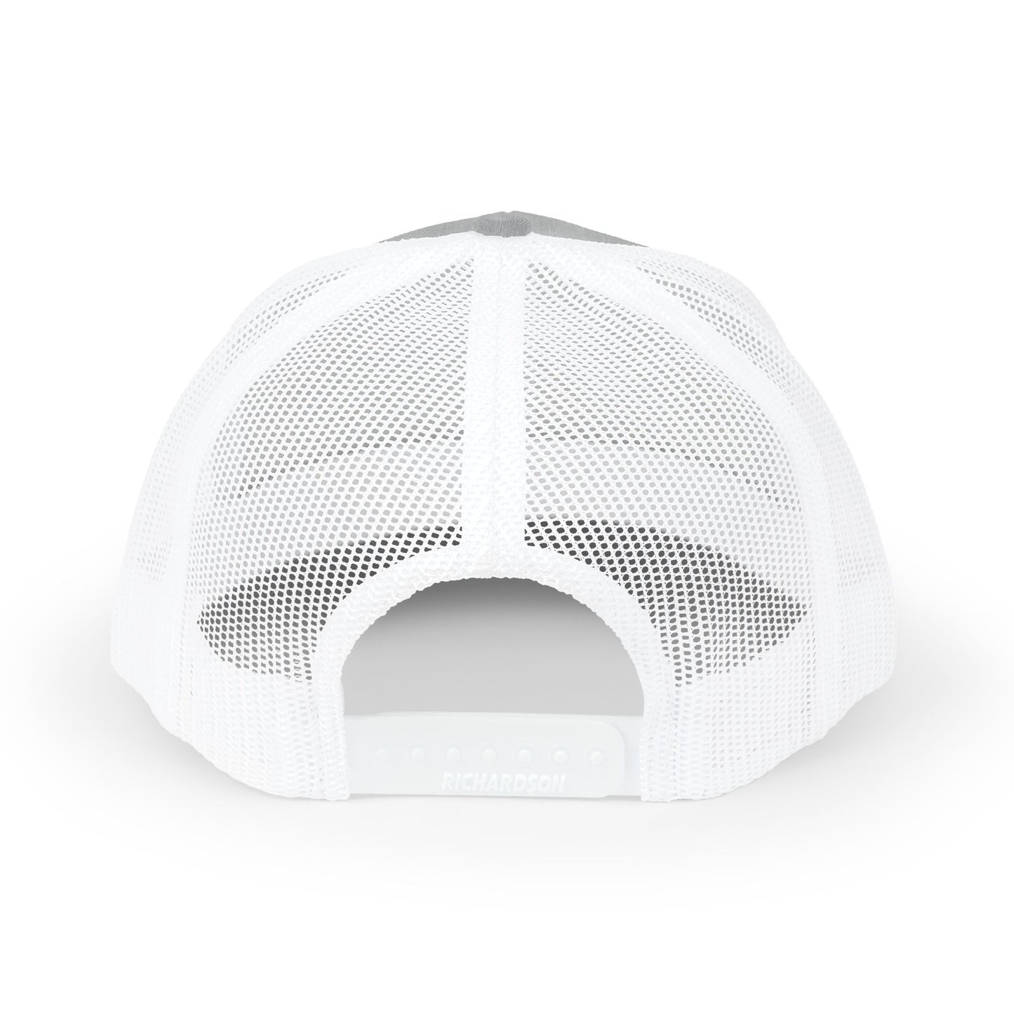 Embroidered 'BZ' Snapback Trucker Cap — Black Front White Mesh Hat