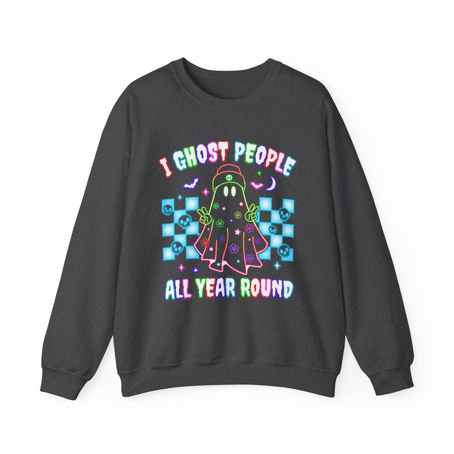Ghost People Crewneck Sweatshirt — Halloween Pullover - Halloween Sweatshirt - Ghost Sweater - Gifts for Mom - Halloween Sweater