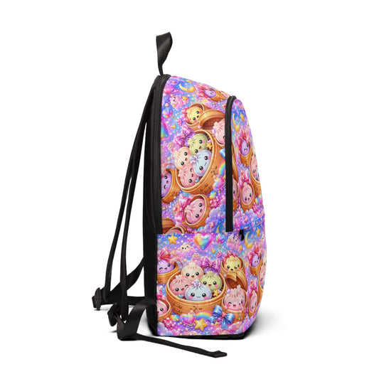 Kawaii Bubble Tea Plushies Backpack — Cute Pastel Cartoon School Bag