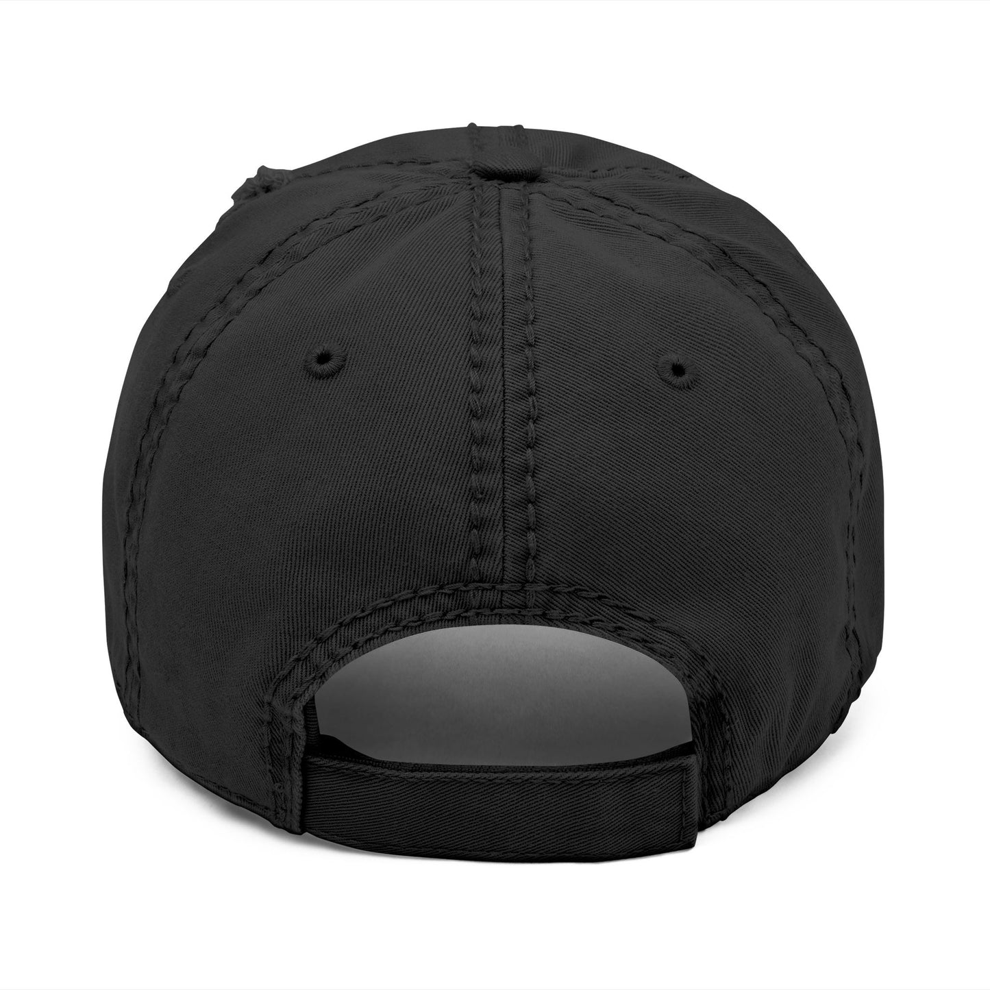 Distressed Embroidered Dad Hat – Vintage Washed Baseball Cap