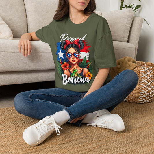 Proud Boricua T-Shirt — Puerto Rican Flag Pop Art Tee