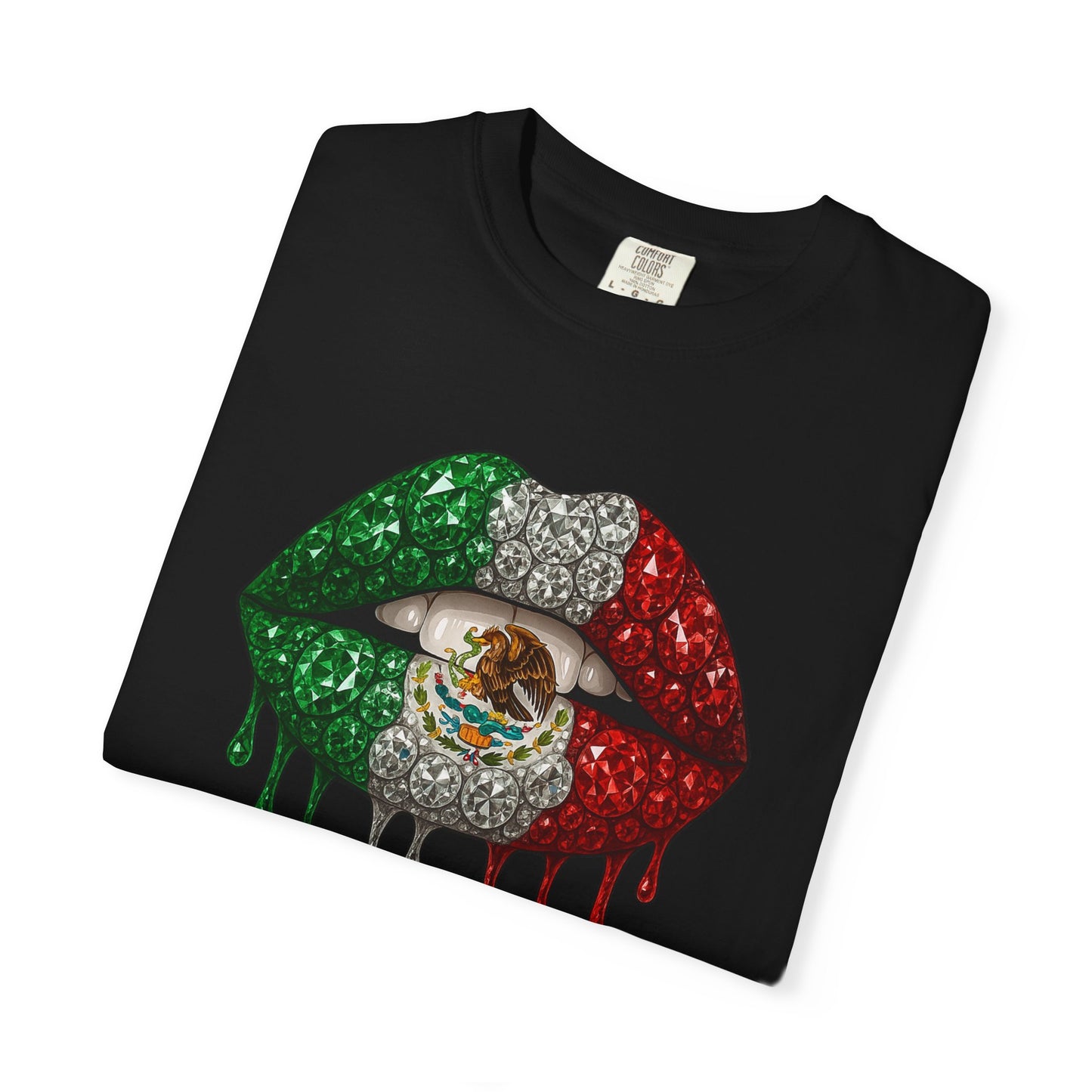 Mexico Flag Drip Lips T-Shirt
