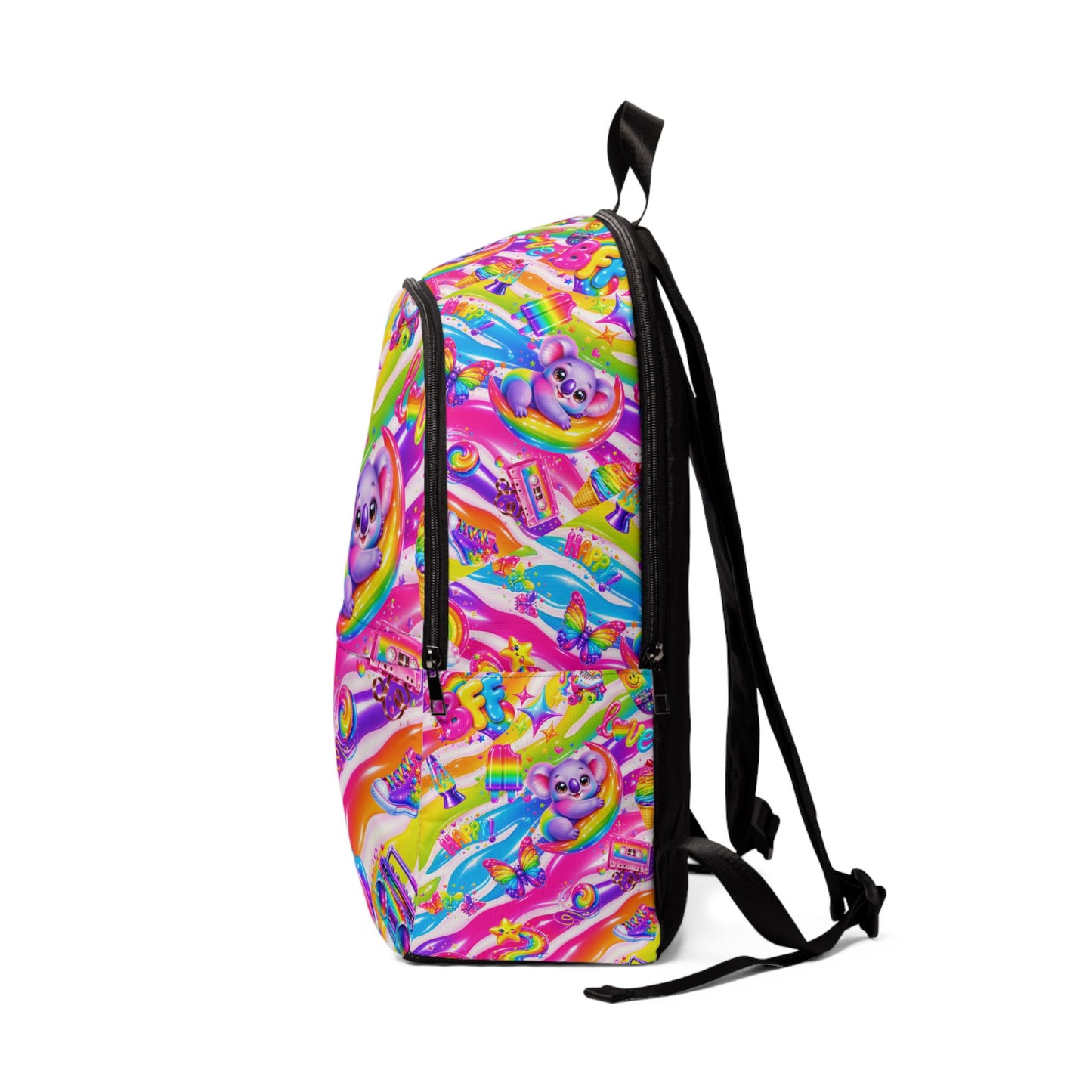 Rainbow Koala Backpack — Colorful Kids School Bag with Cute Koala Design