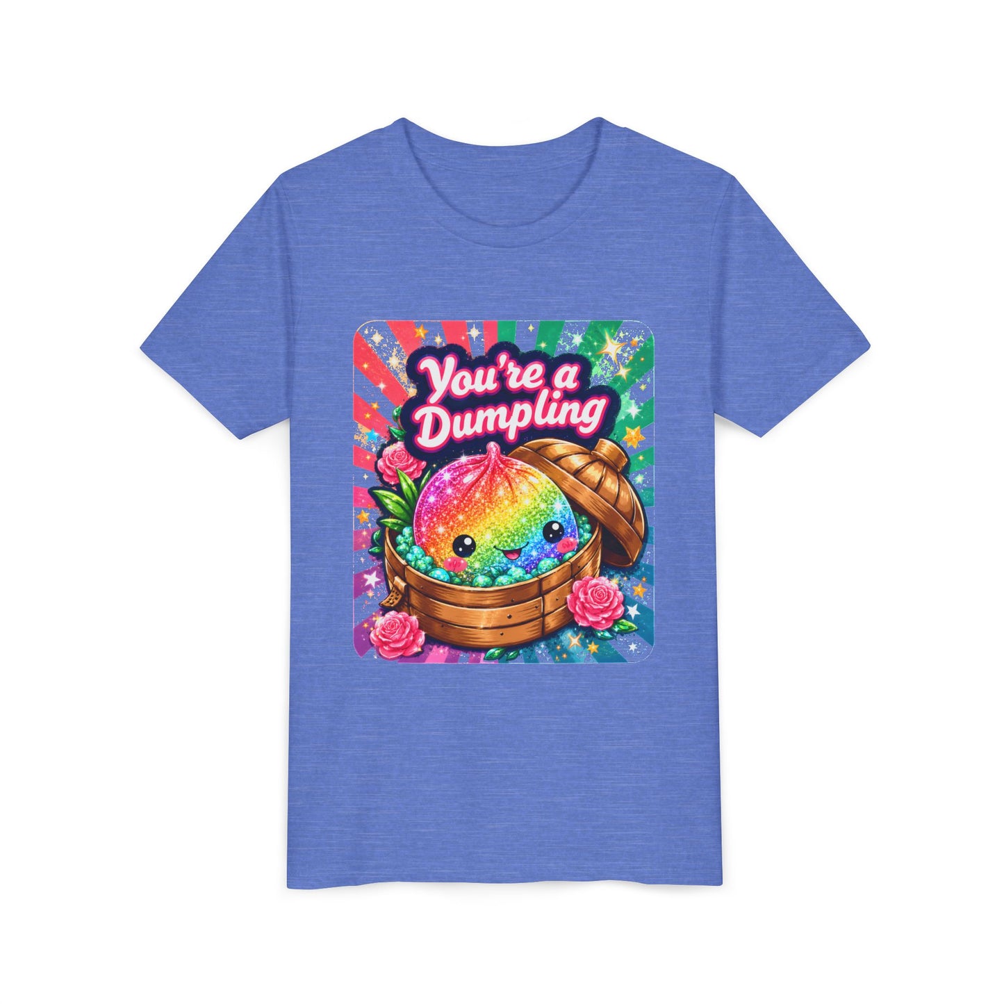 Youth Tee — "You’re a Dumpling" Rainbow Kawaii Dumpling Graphic