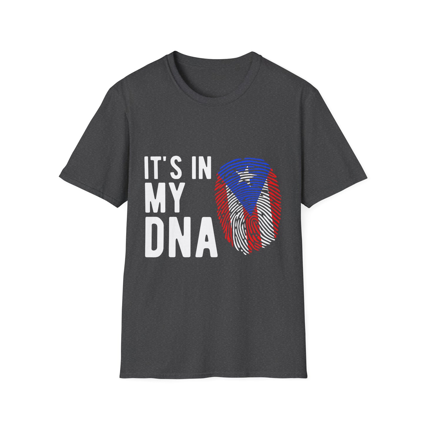 T‑Shirt — "It's In My DNA" Puerto Rico Flag Fingerprint Tee