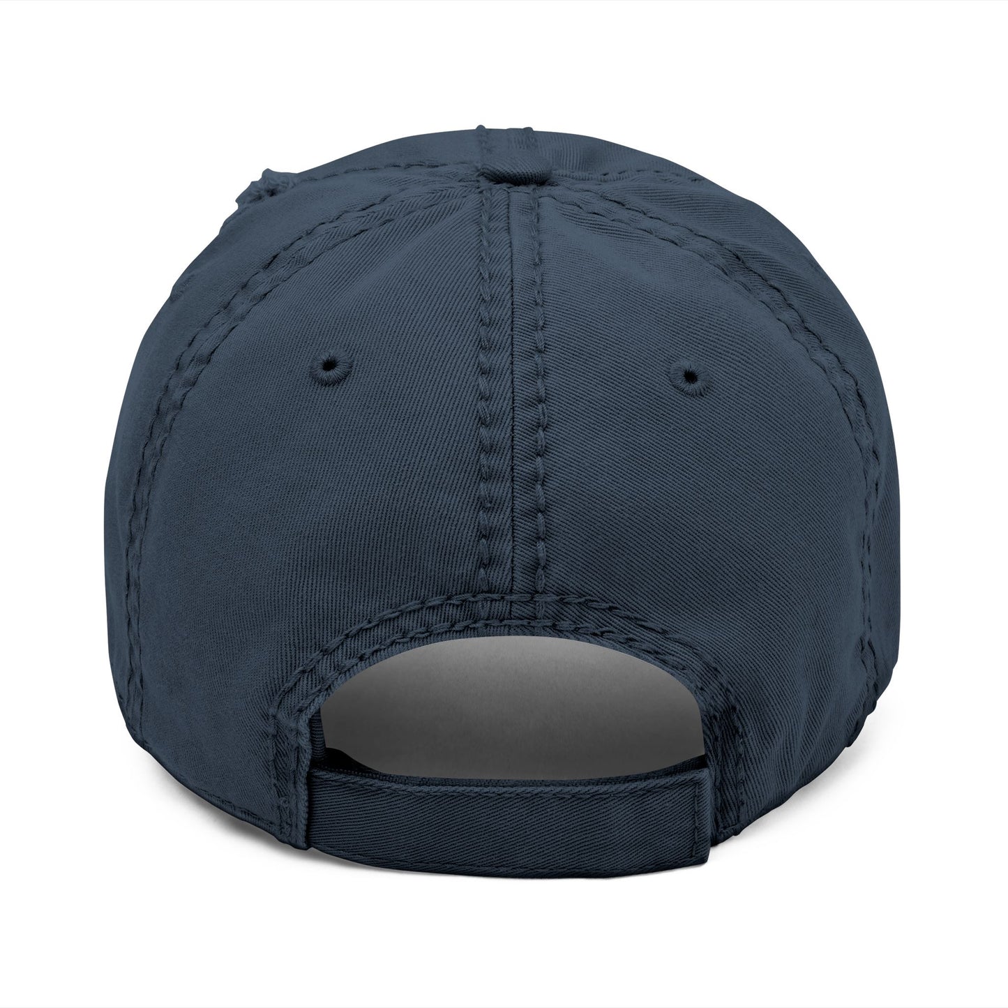 Distressed Embroidered Dad Hat – Vintage Washed Baseball Cap