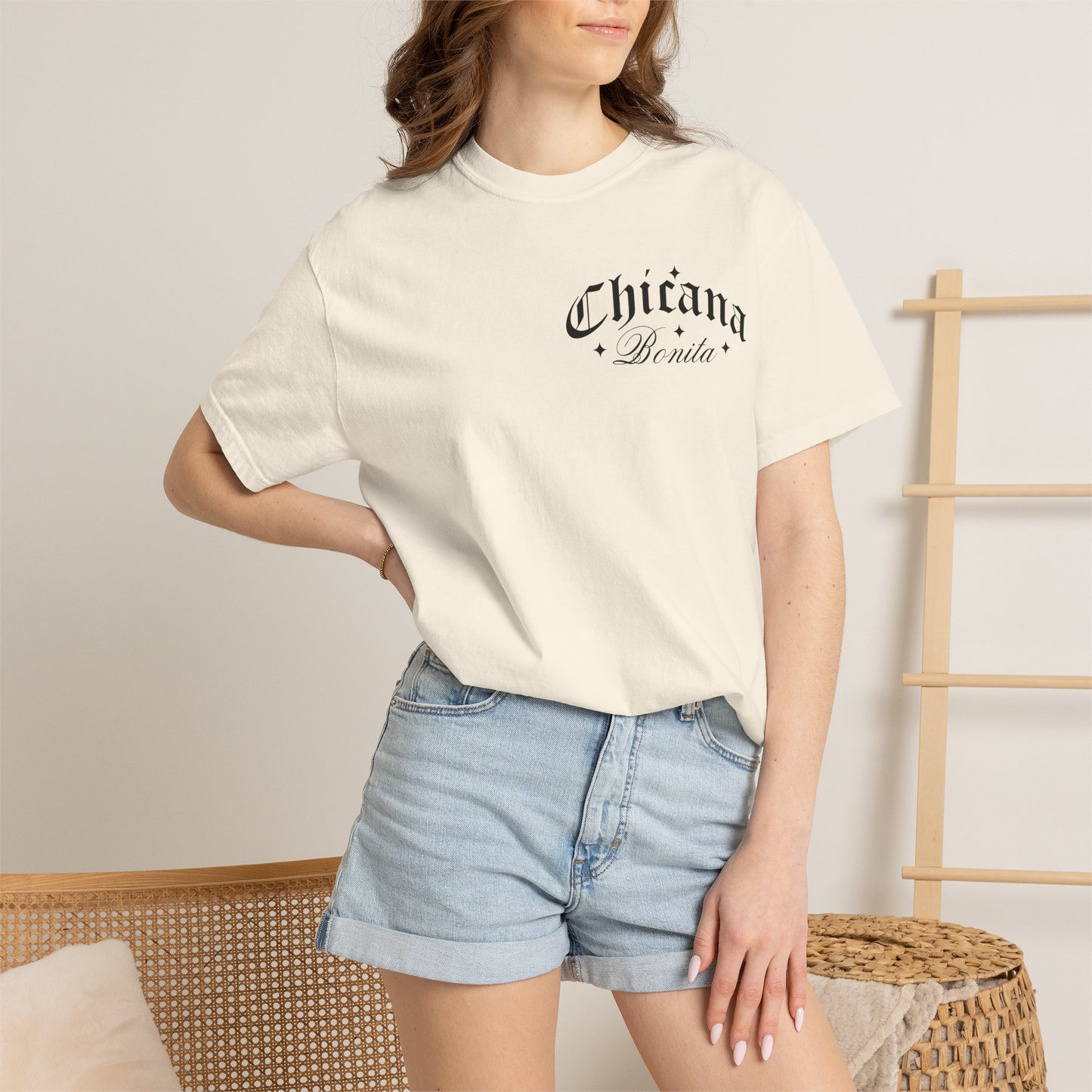 Chicana Bonita Tee — “With A Big Ass Heart” Graphic T‑Shirt
