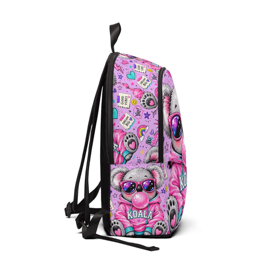 Cute Koala Bubblegum Kids Backpack — Pink Koala Graphic School Bag