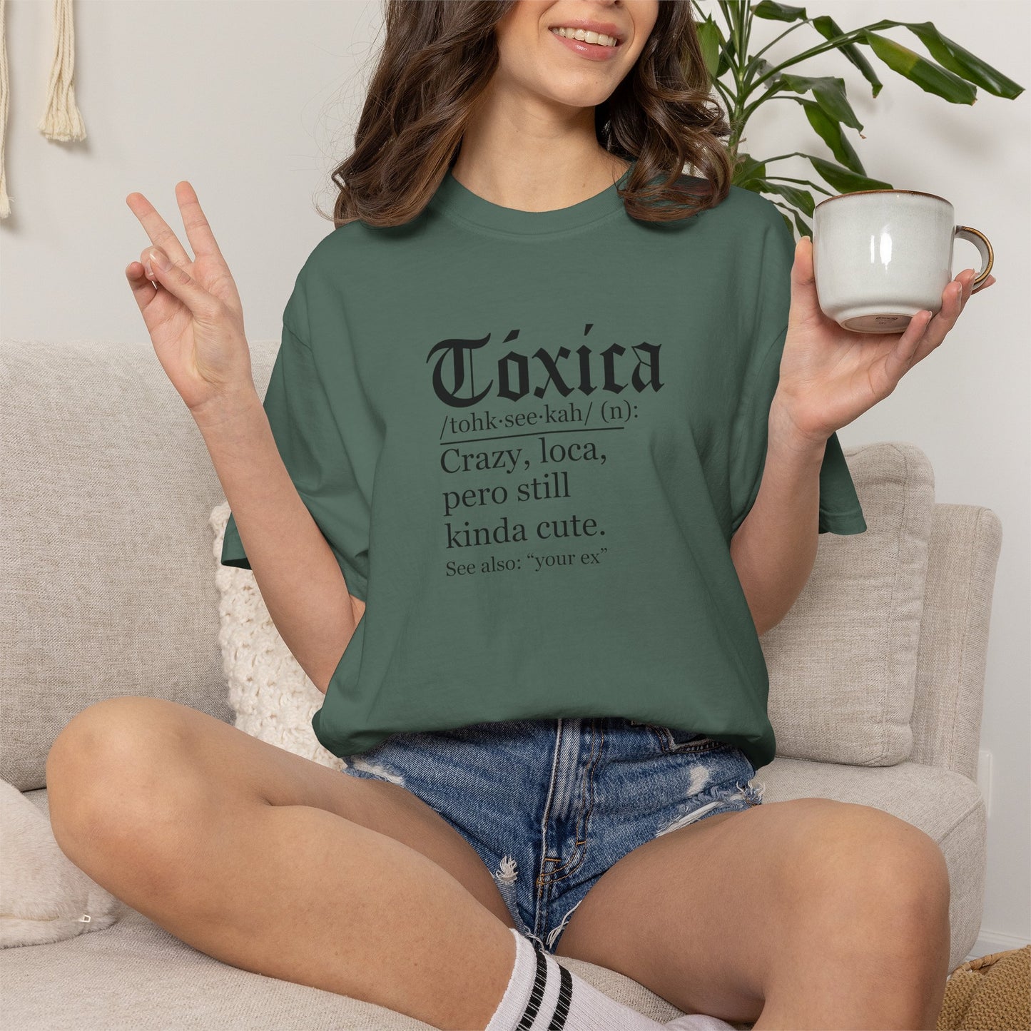 Toxica - Latino - Mexico Unisex Garment-Dyed T-shirt