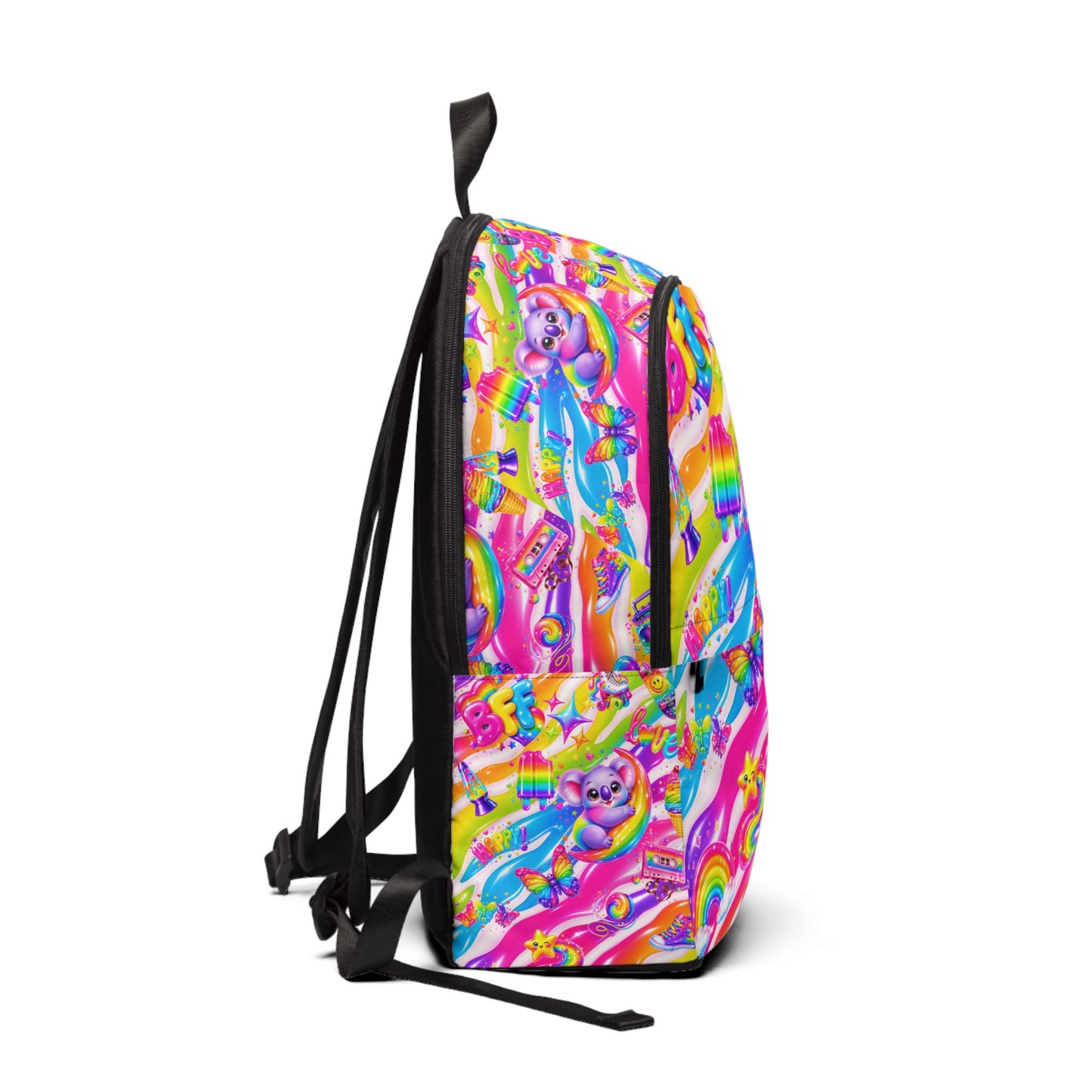 Rainbow Koala Backpack — Colorful Kids School Bag with Cute Koala Design