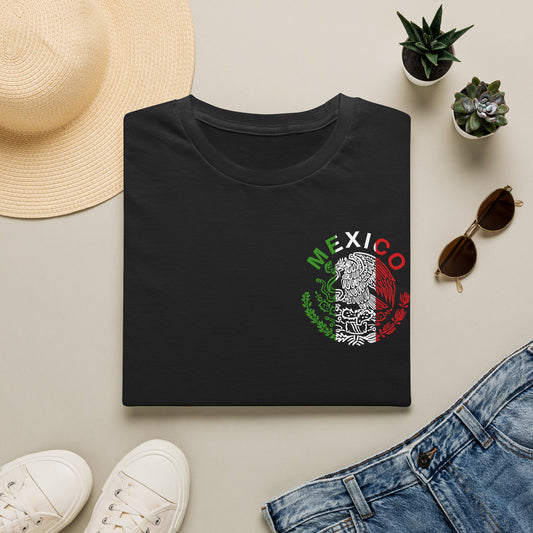 Mexico Crest T-Shirt — Mexican Flag Eagle Skull Graphic Tee