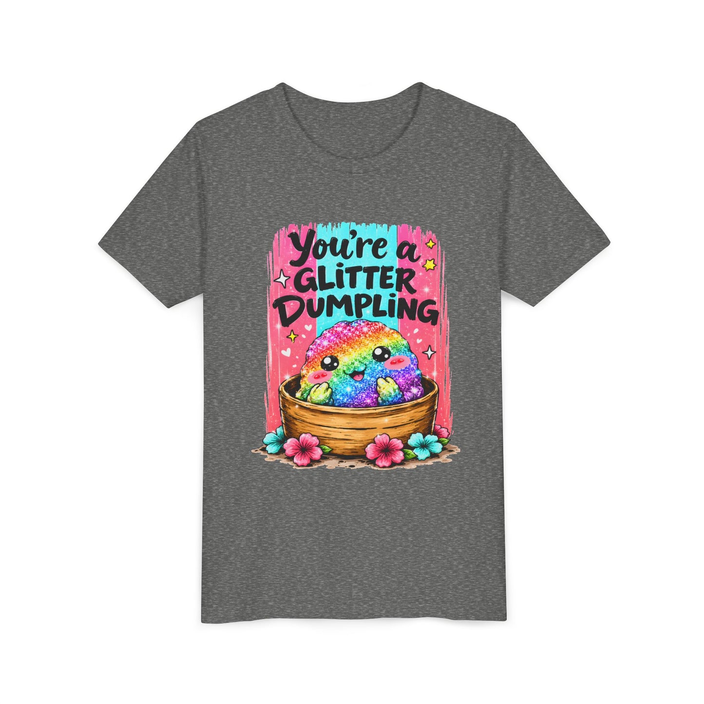 Kids T‑Shirt — "You're a Glitter Dumpling" Rainbow Dumpling Graphic Tee