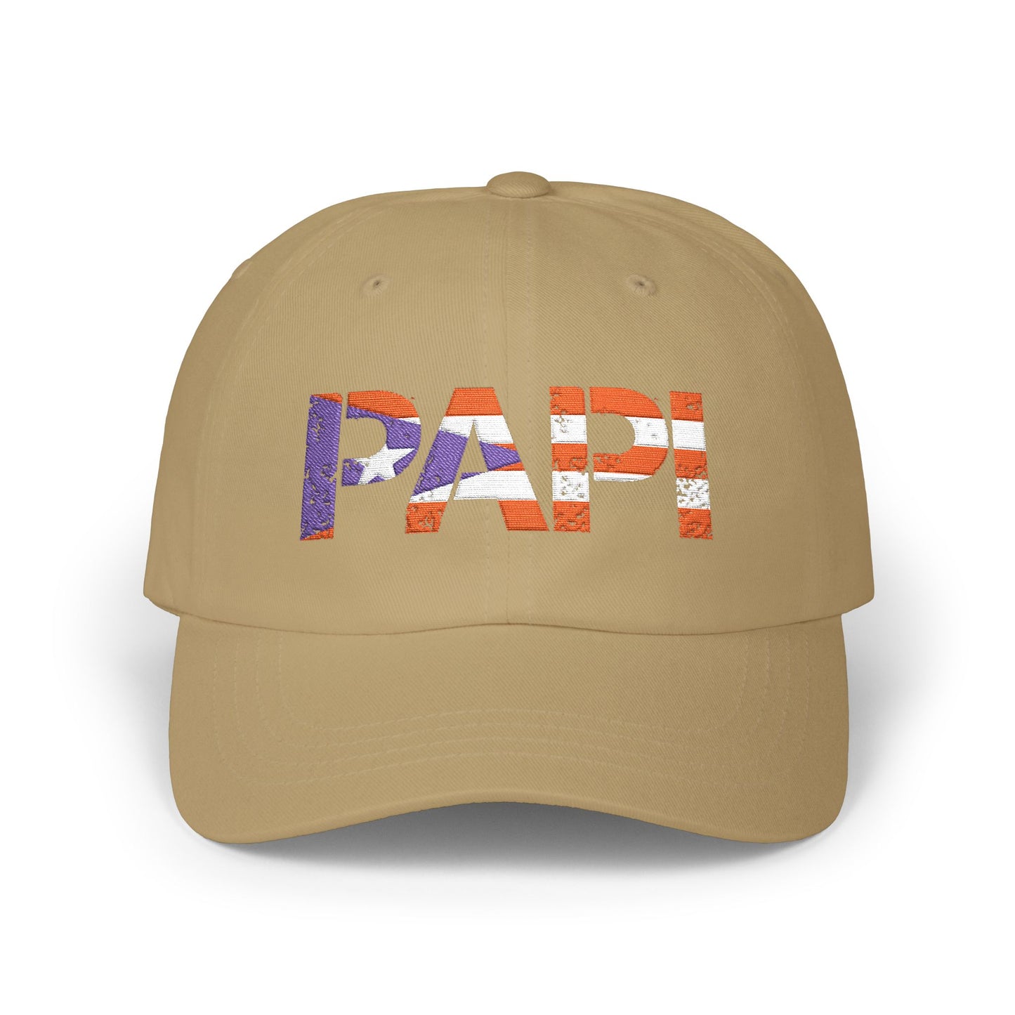 Papi Dad Cap — Vintage American Flag Patch Dad Hat