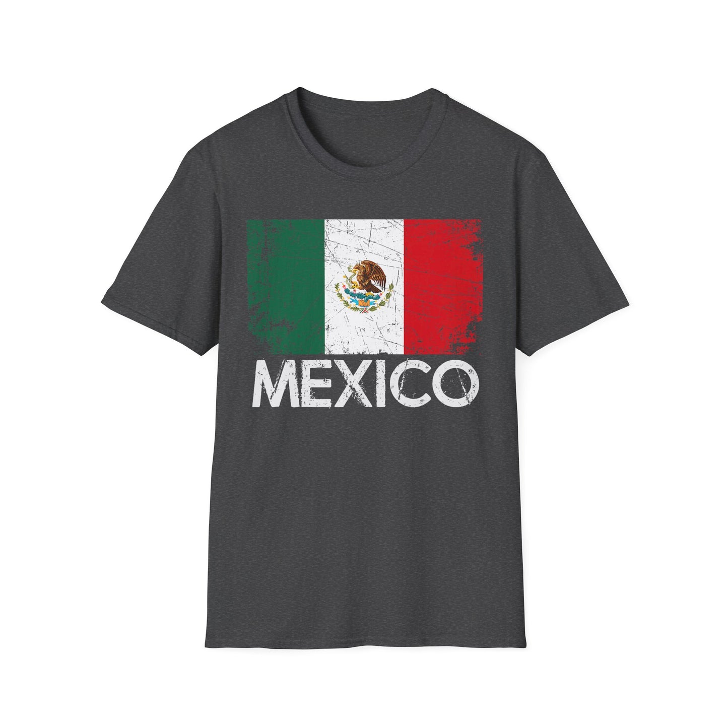 Mexico Flag T-Shirt — Distressed Mexican Flag Tee