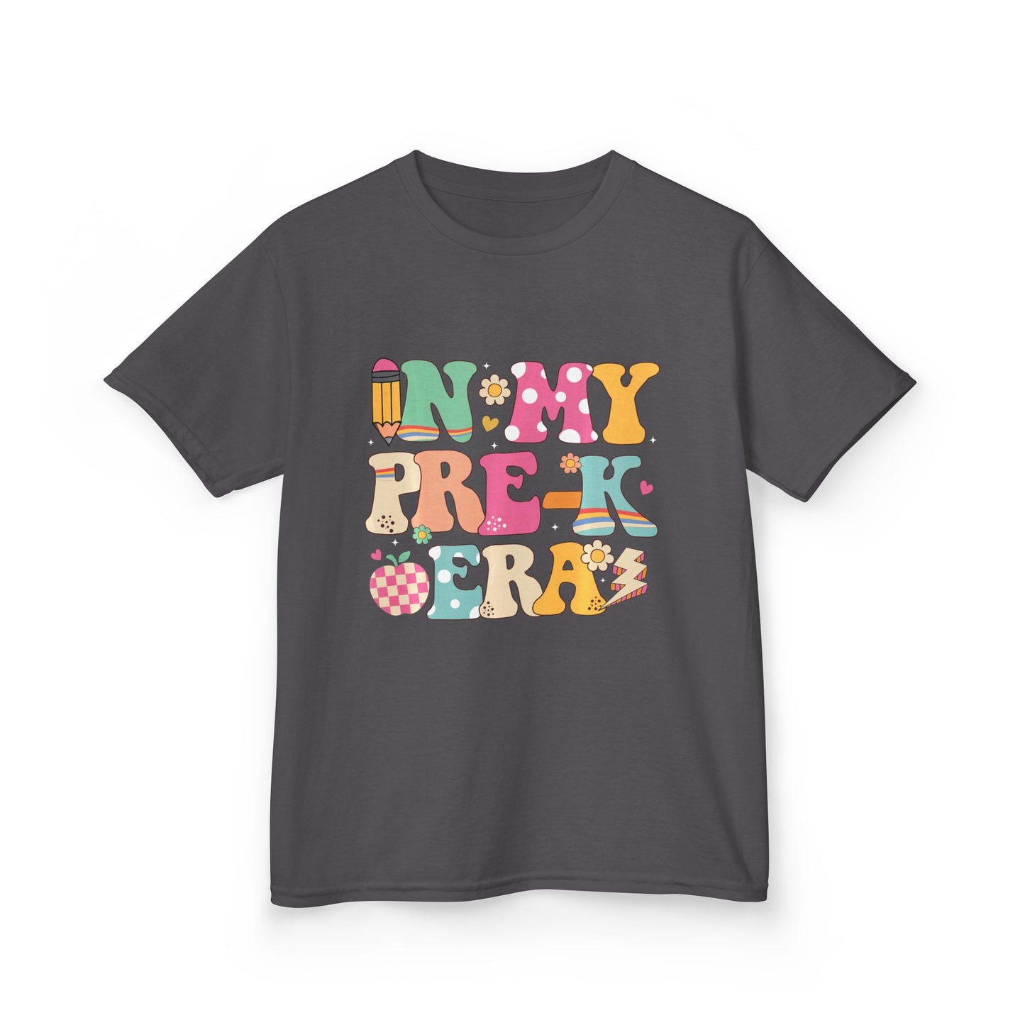 Kids Tee — "In My Pre-K Era" Colorful Preschool Shirt