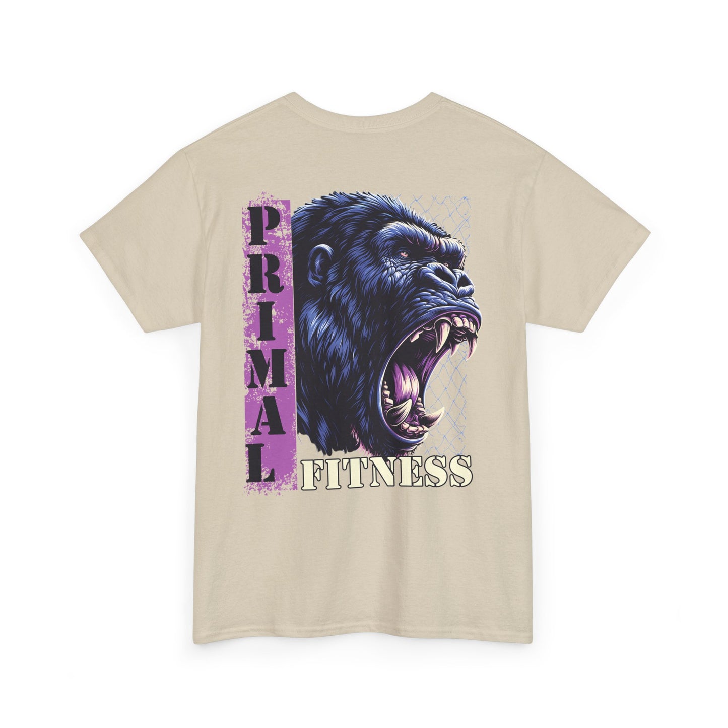 Primal Fitness Tee — Roaring Gorilla Gym T-Shirt - Fitness T-shirt - Gift for him - Gym Fit - Active Wear - Gorilla Shirt