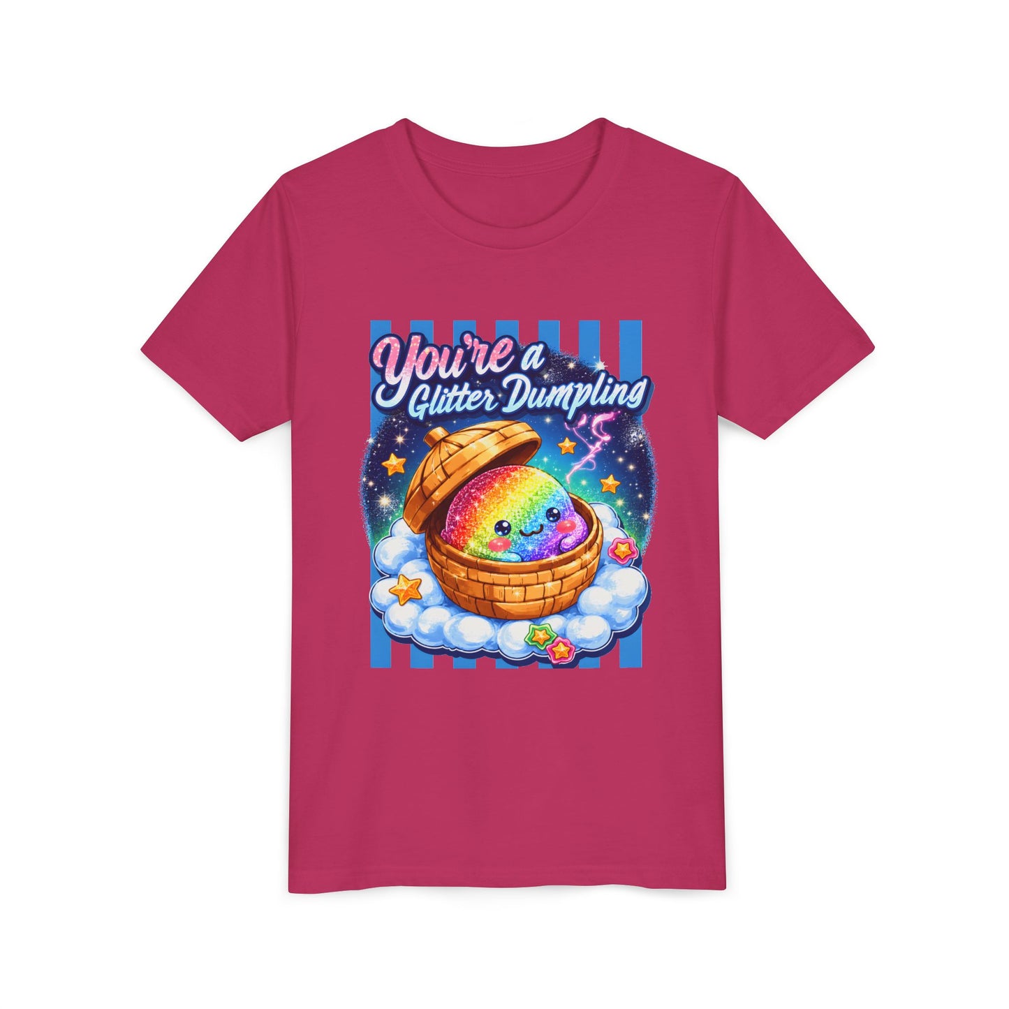 Youth Tee – "You're a Glitter Dumpling" Rainbow Dumpling Kids Shirt
