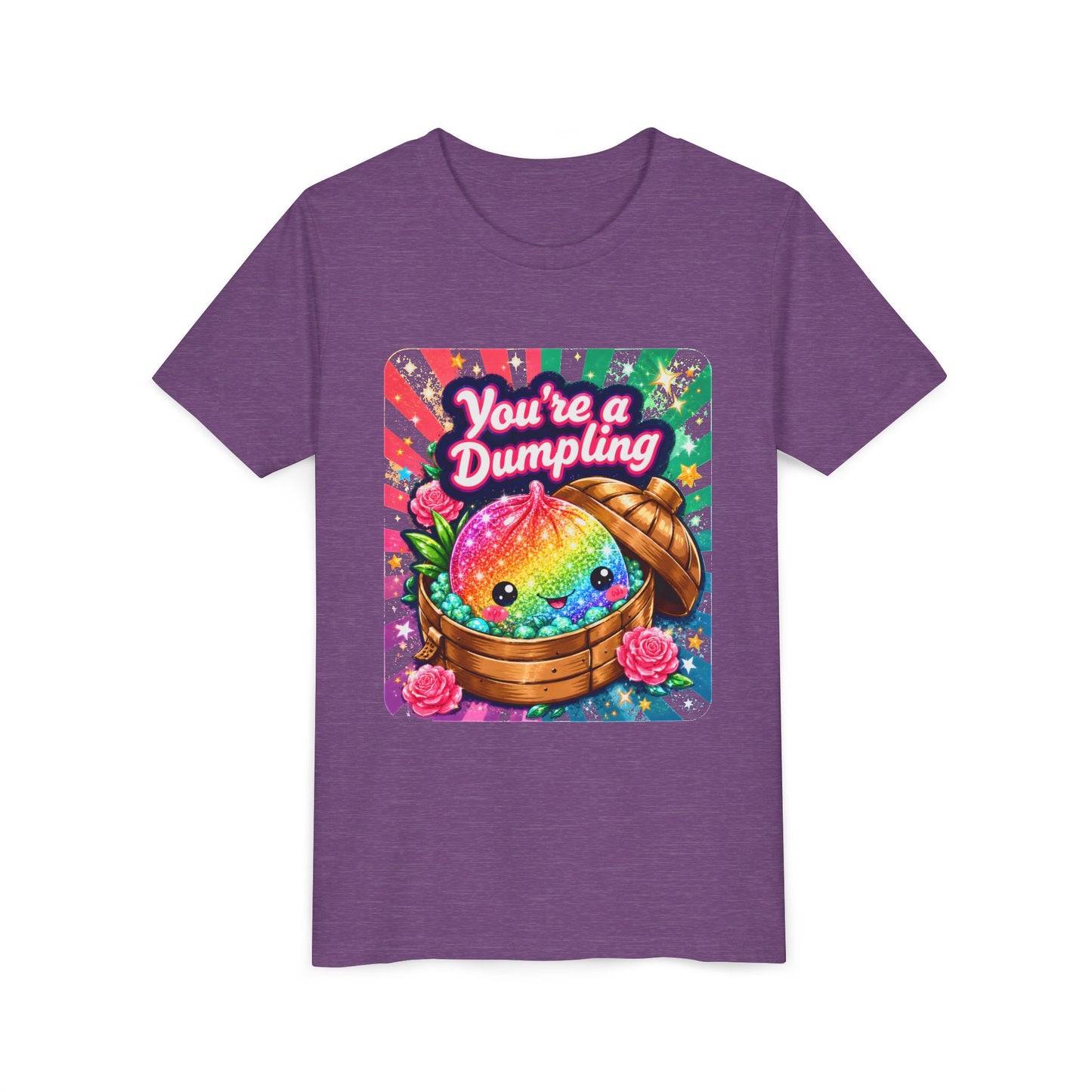 Youth Tee — "You’re a Dumpling" Rainbow Kawaii Dumpling Graphic