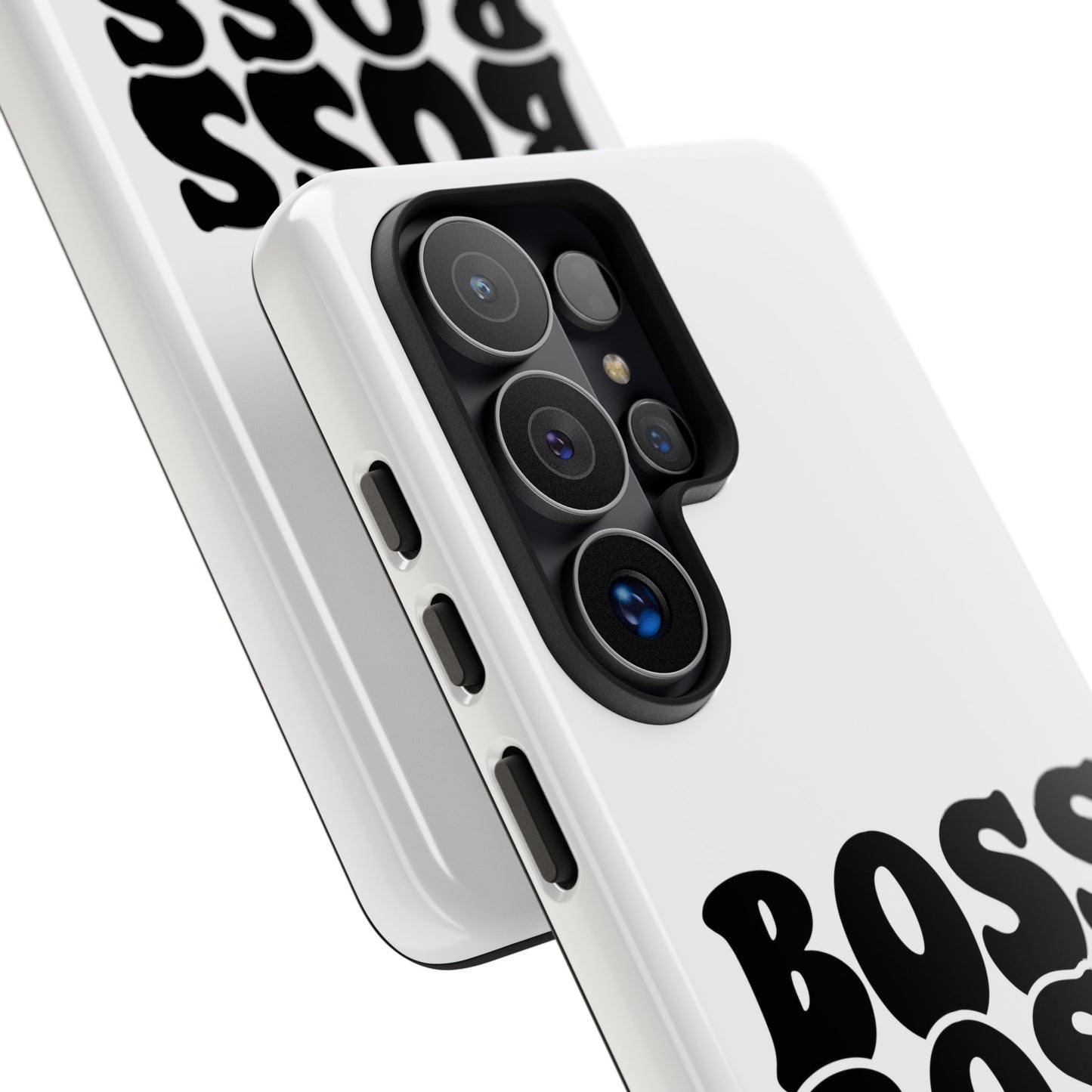 Boss Mom Phone Case — Bold Retro Script Protective Phone Cover