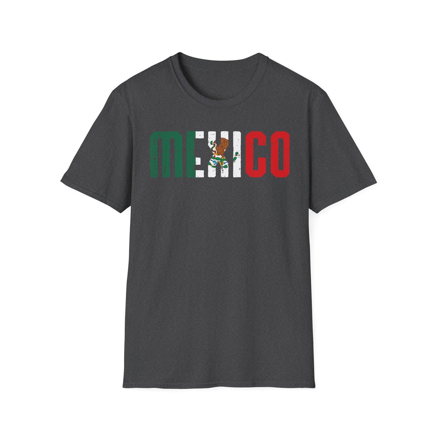 Mexico Flag Text T-Shirt — Vintage Mexican Pride Tee