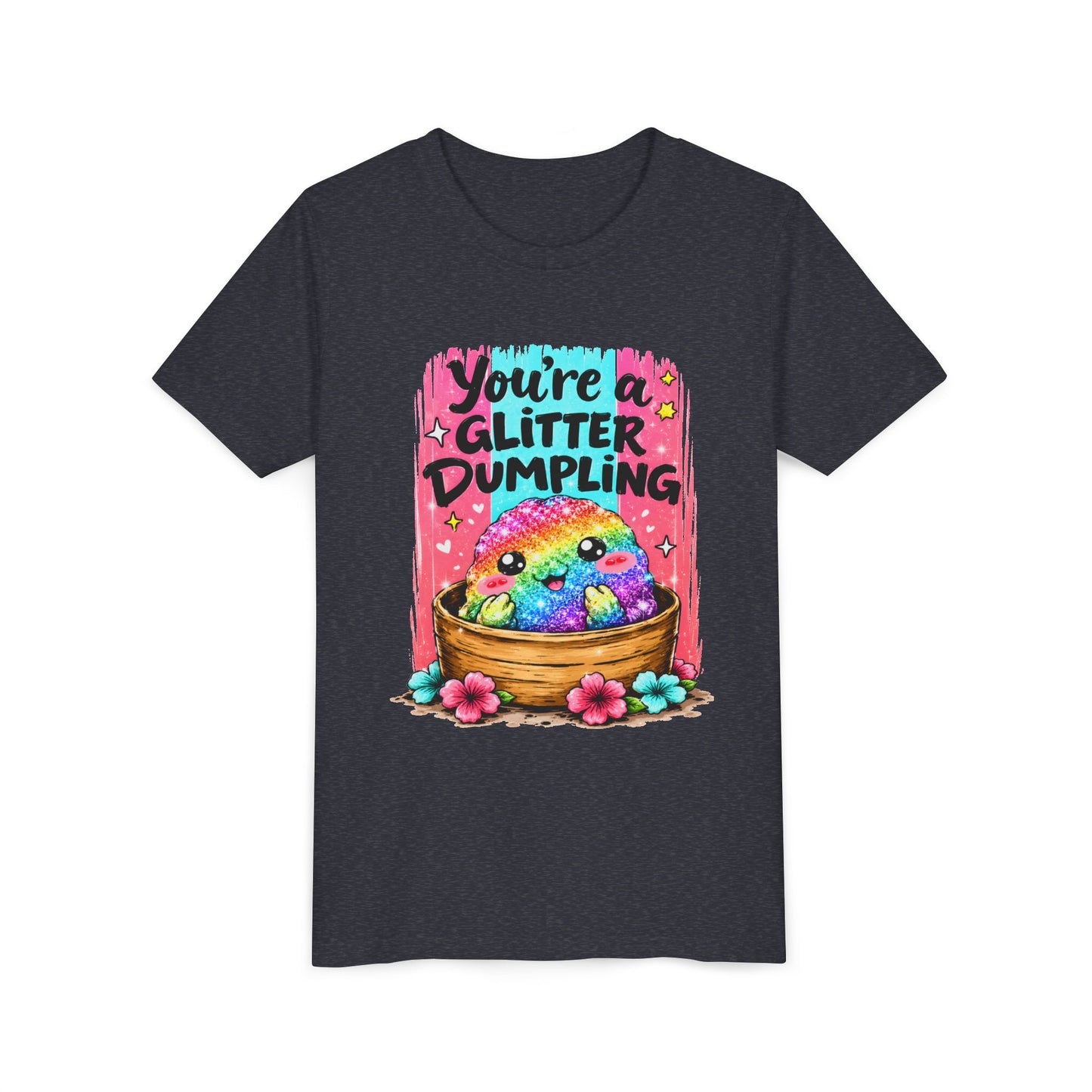 Kids T‑Shirt — "You're a Glitter Dumpling" Rainbow Dumpling Graphic Tee