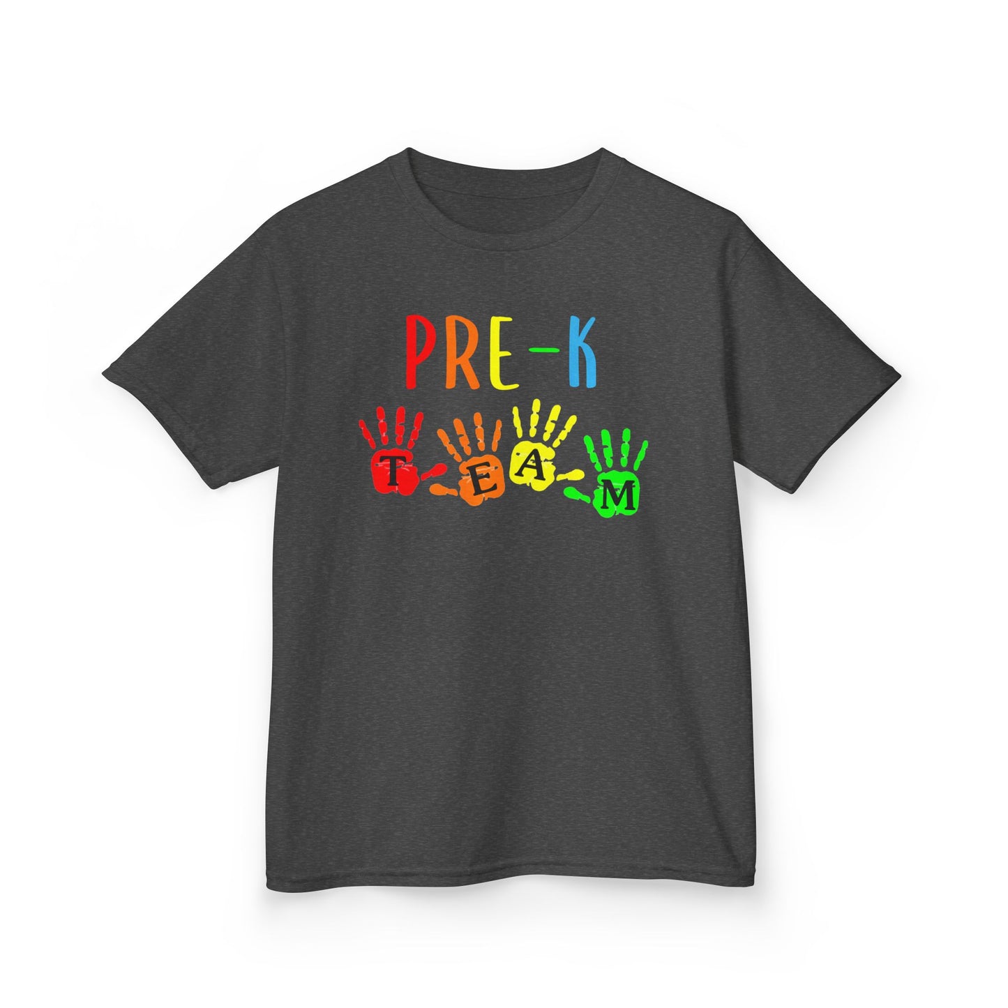 Pre-K Team Kids T-Shirt – Colorful Handprint Preschool Tee