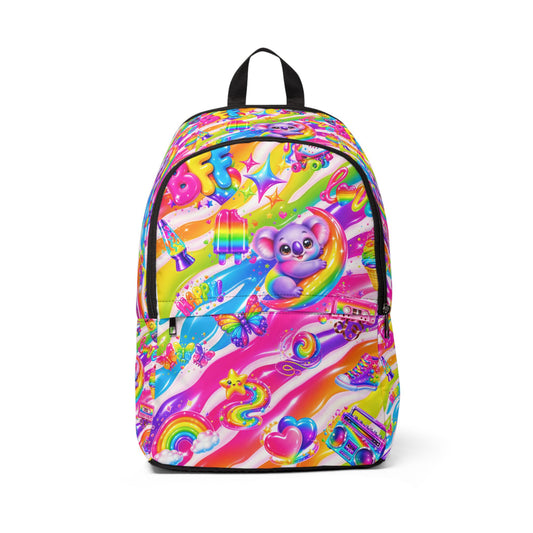 Rainbow Koala Backpack — Colorful Kids School Bag with Cute Koala Design