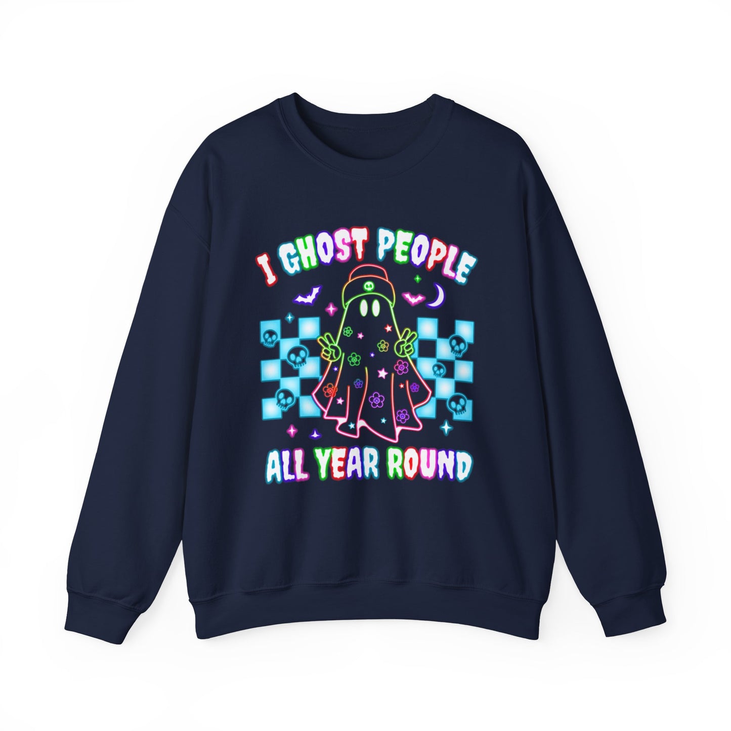Ghost People Crewneck Sweatshirt — Halloween Pullover - Halloween Sweatshirt - Ghost Sweater - Gifts for Mom - Halloween Sweater