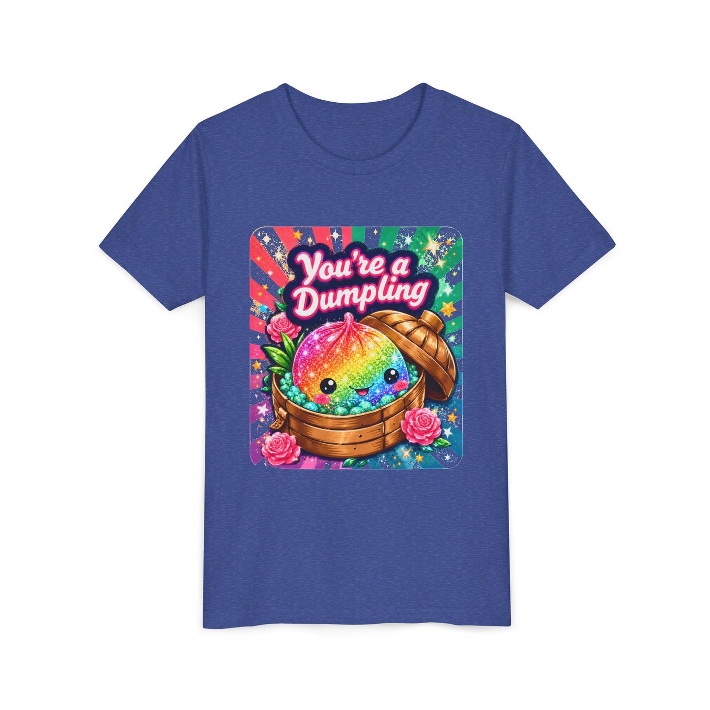 Youth Tee — "You’re a Dumpling" Rainbow Kawaii Dumpling Graphic