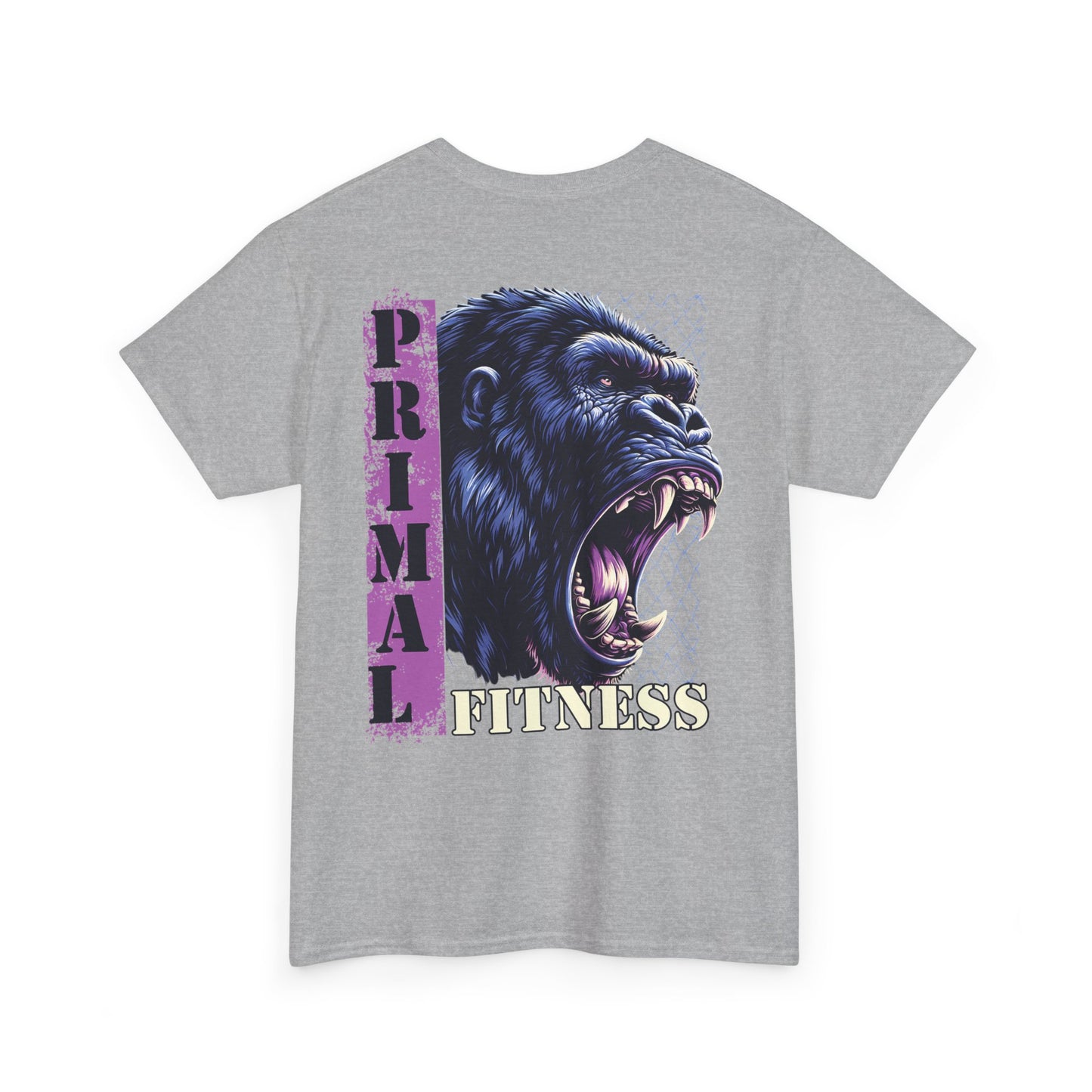 Primal Fitness Tee — Roaring Gorilla Gym T-Shirt - Fitness T-shirt - Gift for him - Gym Fit - Active Wear - Gorilla Shirt