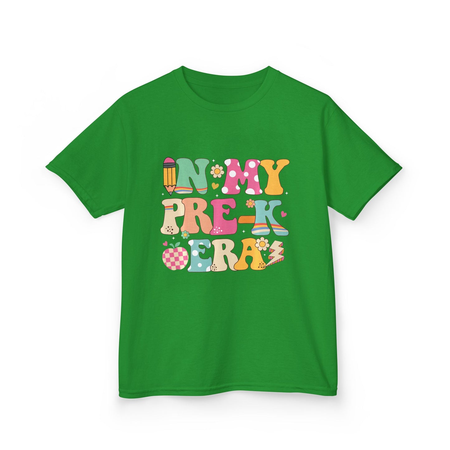 Kids Tee — "In My Pre-K Era" Colorful Preschool Shirt