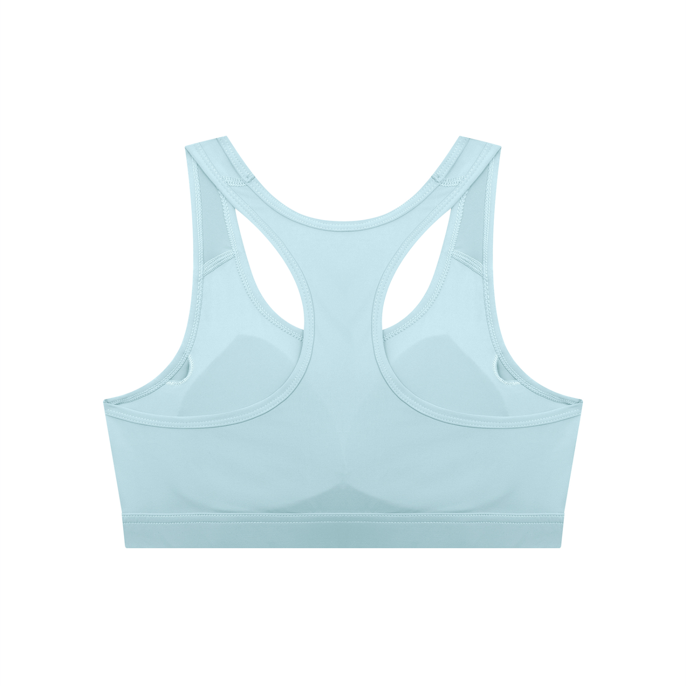 Women’s Backless Cropped Sports Bra – U-Neck Workout Top
