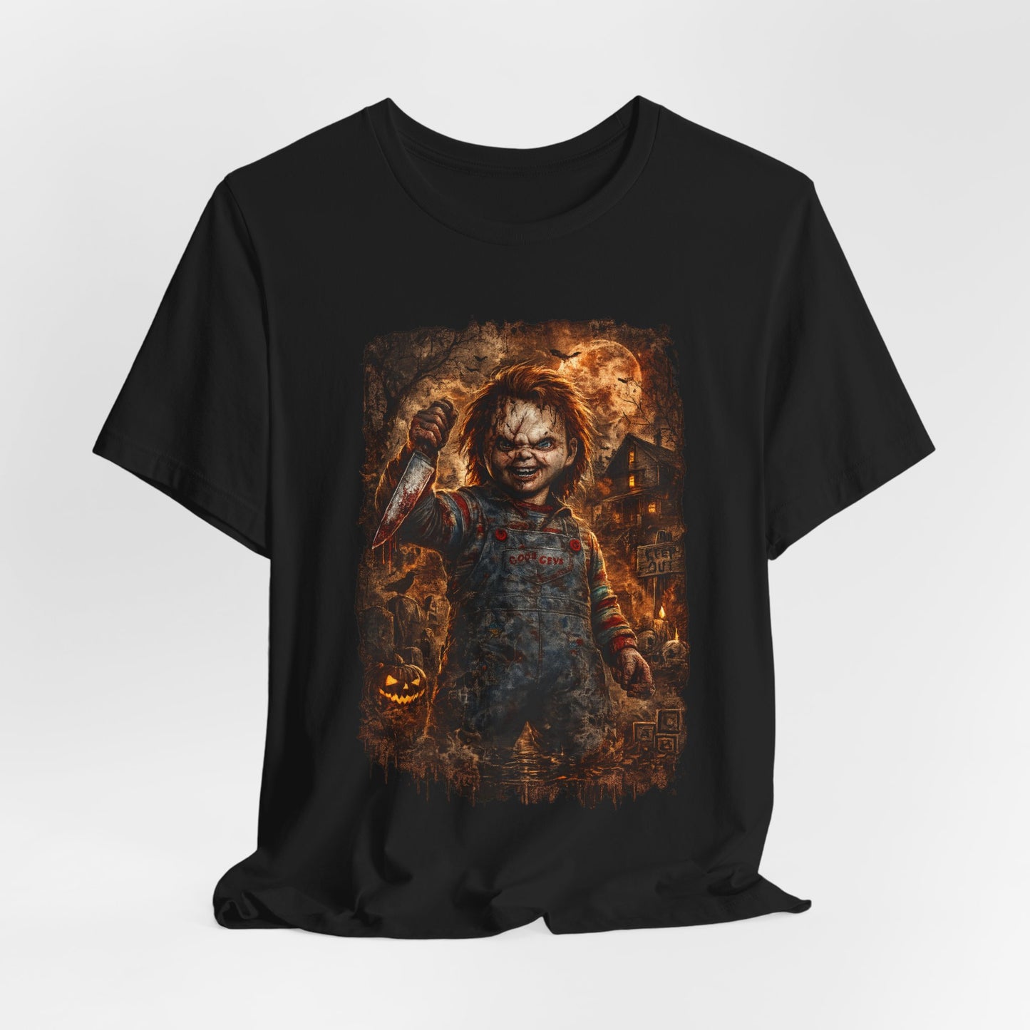 Chucky Horror Movie T-Shirt — Vintage Pumpkin Patch Halloween Tee