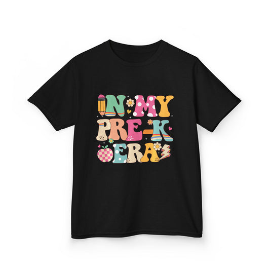 Kids Tee — "In My Pre-K Era" Colorful Preschool Shirt