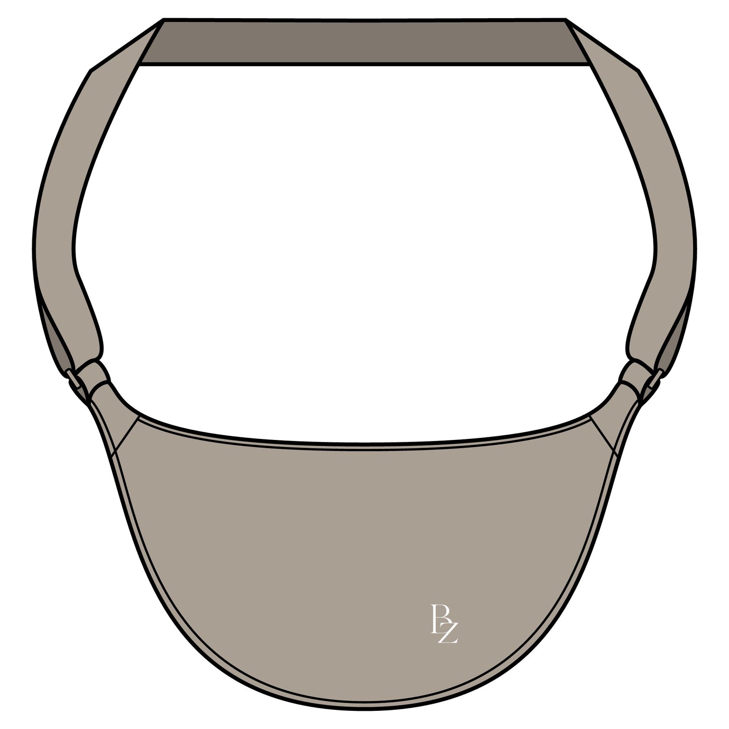 Matte Crossbody Bag – Minimalist Everyday Sling with Subtle Logo