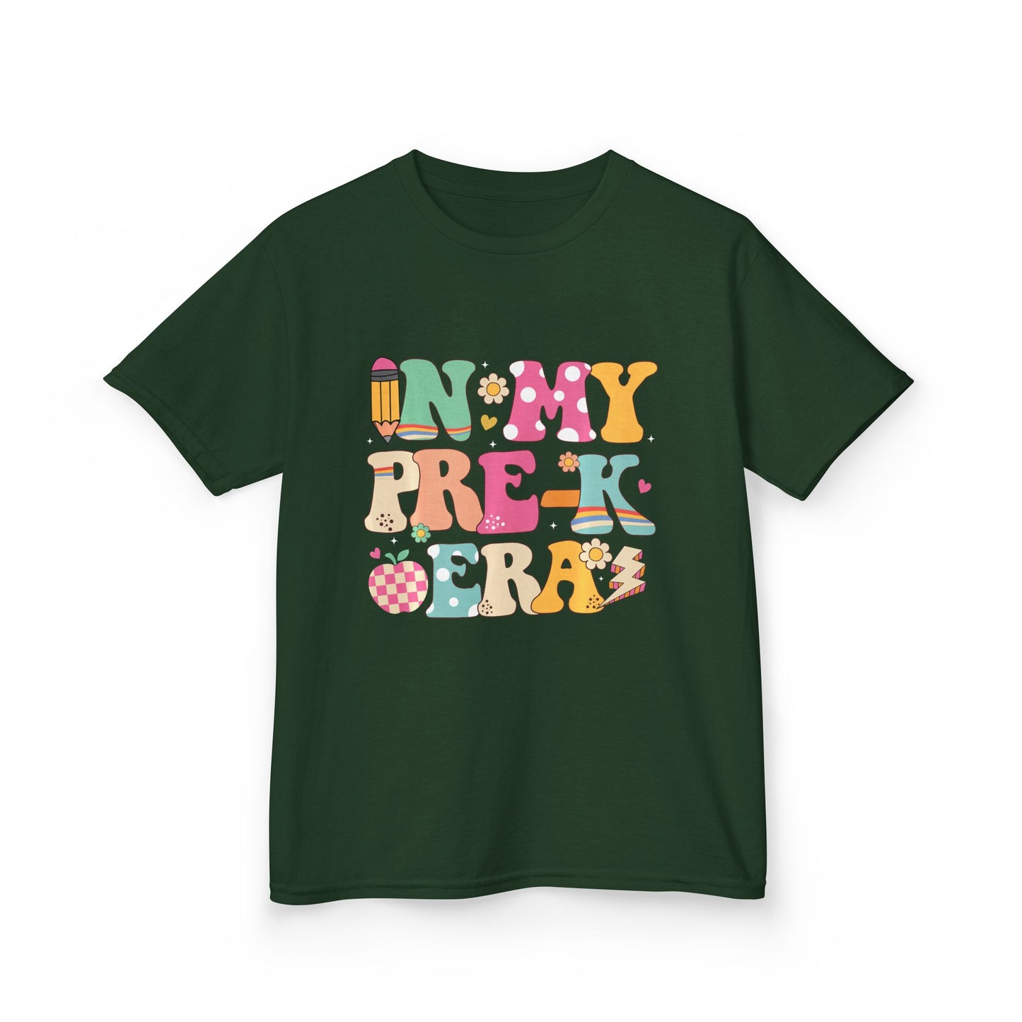Kids Tee — "In My Pre-K Era" Colorful Preschool Shirt
