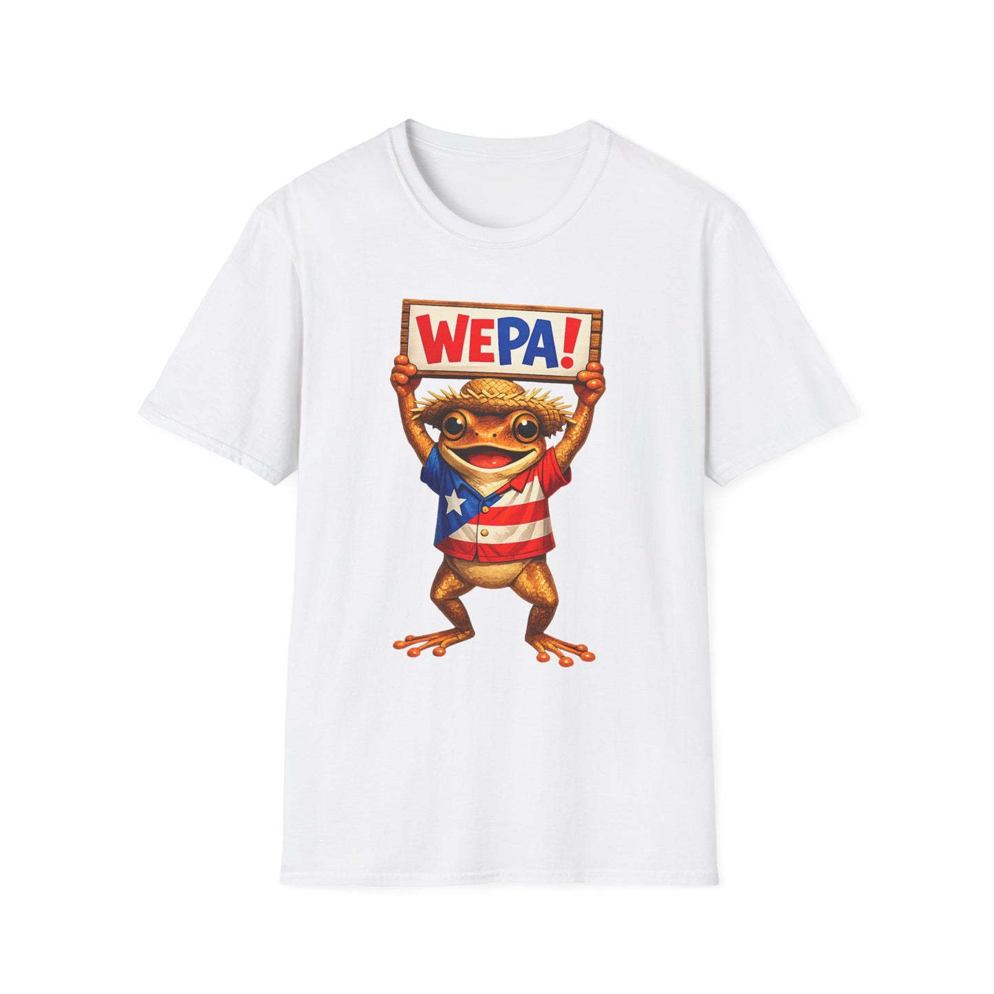 WEPA! Frog T-Shirt — Cute Puerto Rican Pride Tee