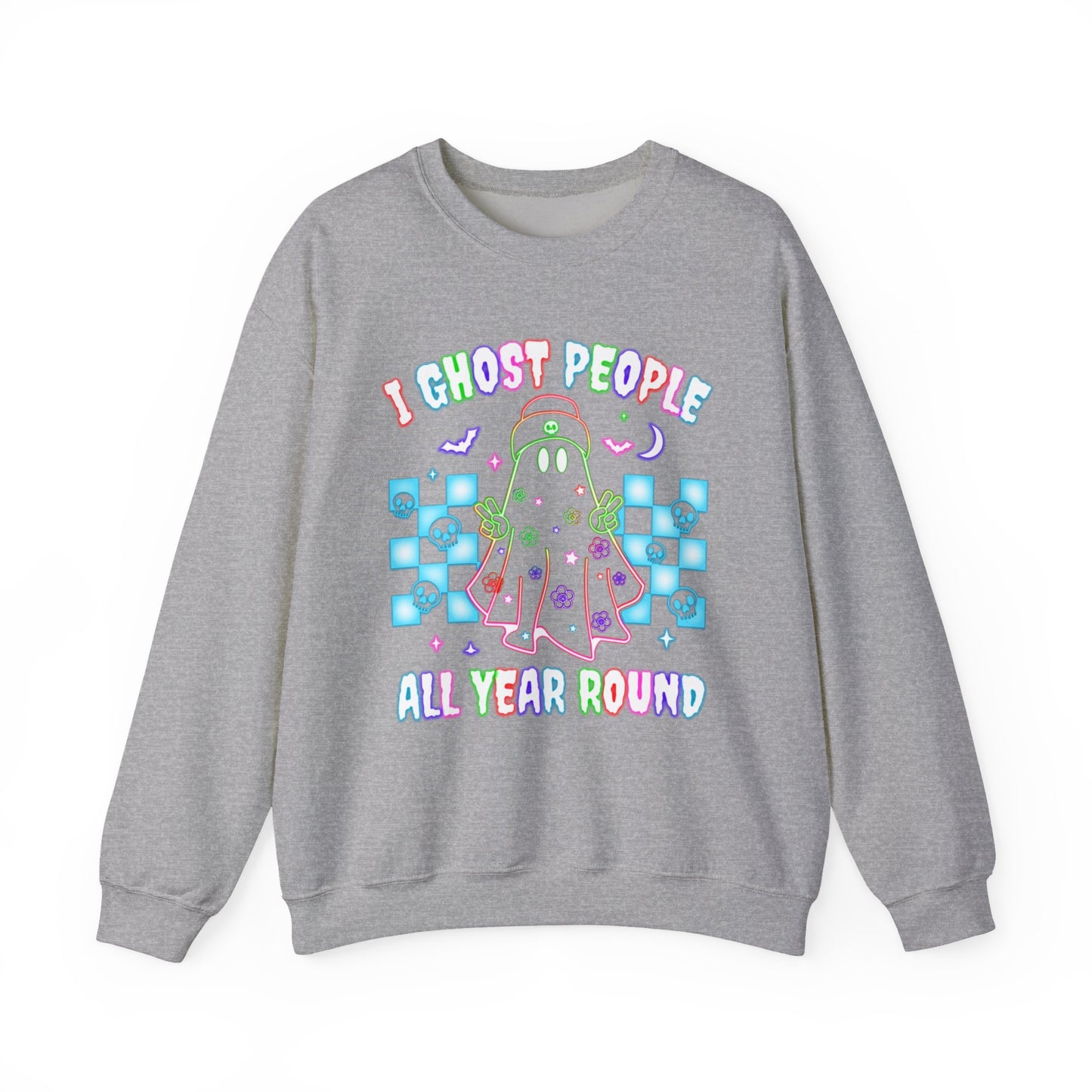 Ghost People Crewneck Sweatshirt — Halloween Pullover - Halloween Sweatshirt - Ghost Sweater - Gifts for Mom - Halloween Sweater