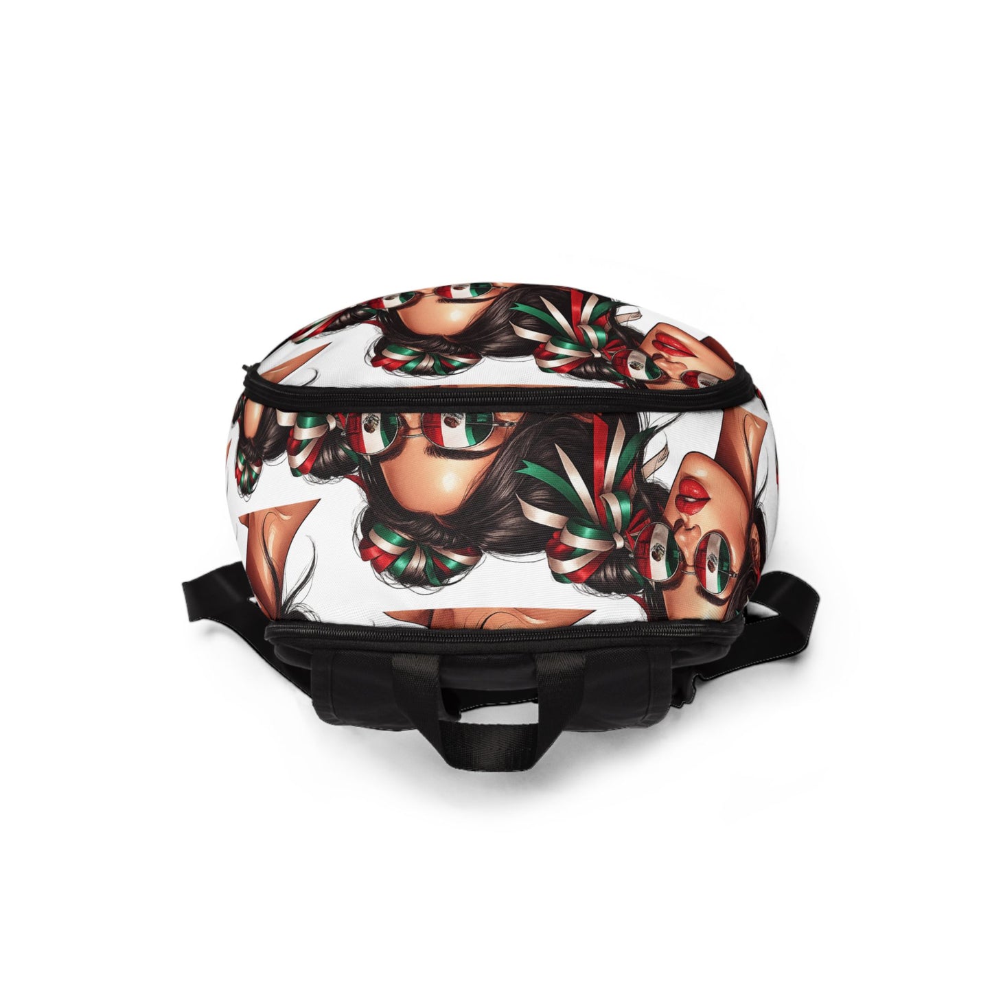 Mexico Retro Sunglasses Girl Backpack – Trendy Printed Fashion Backpack