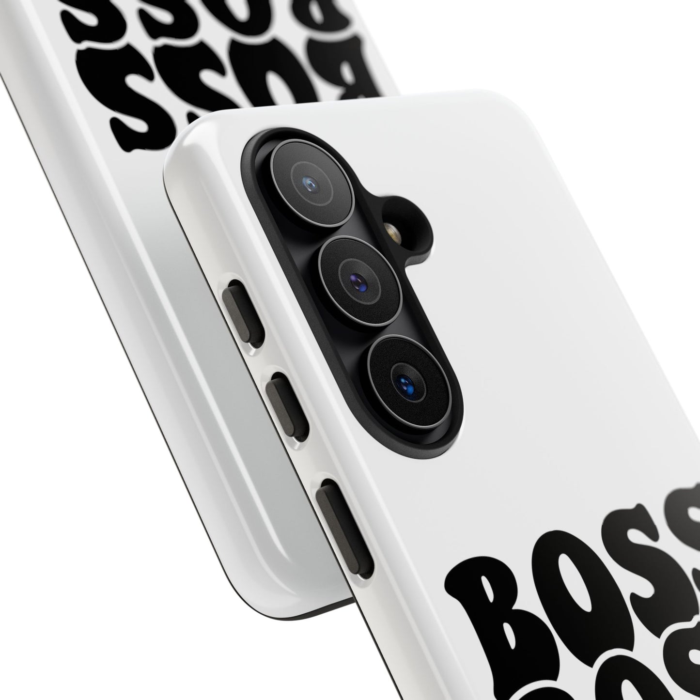 Boss Mom Phone Case — Bold Retro Script Protective Phone Cover