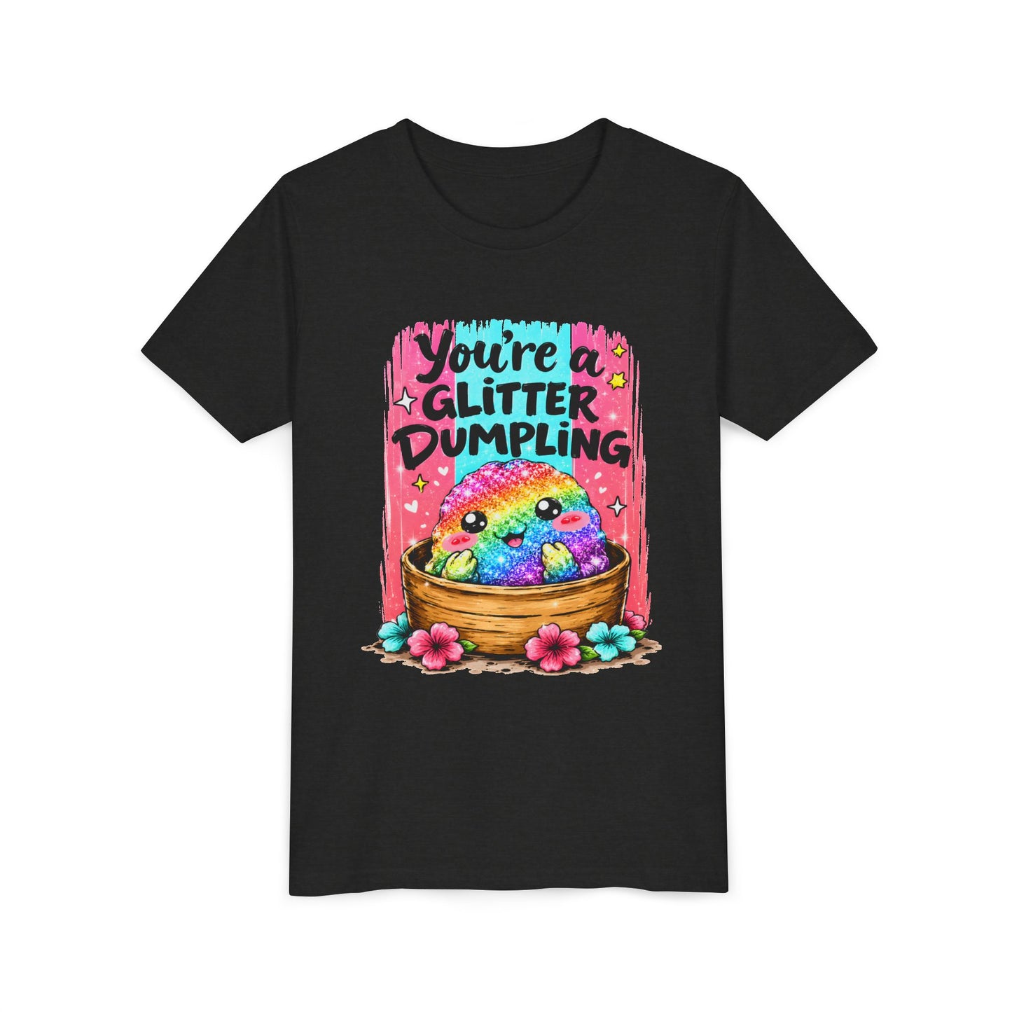Kids T‑Shirt — "You're a Glitter Dumpling" Rainbow Dumpling Graphic Tee