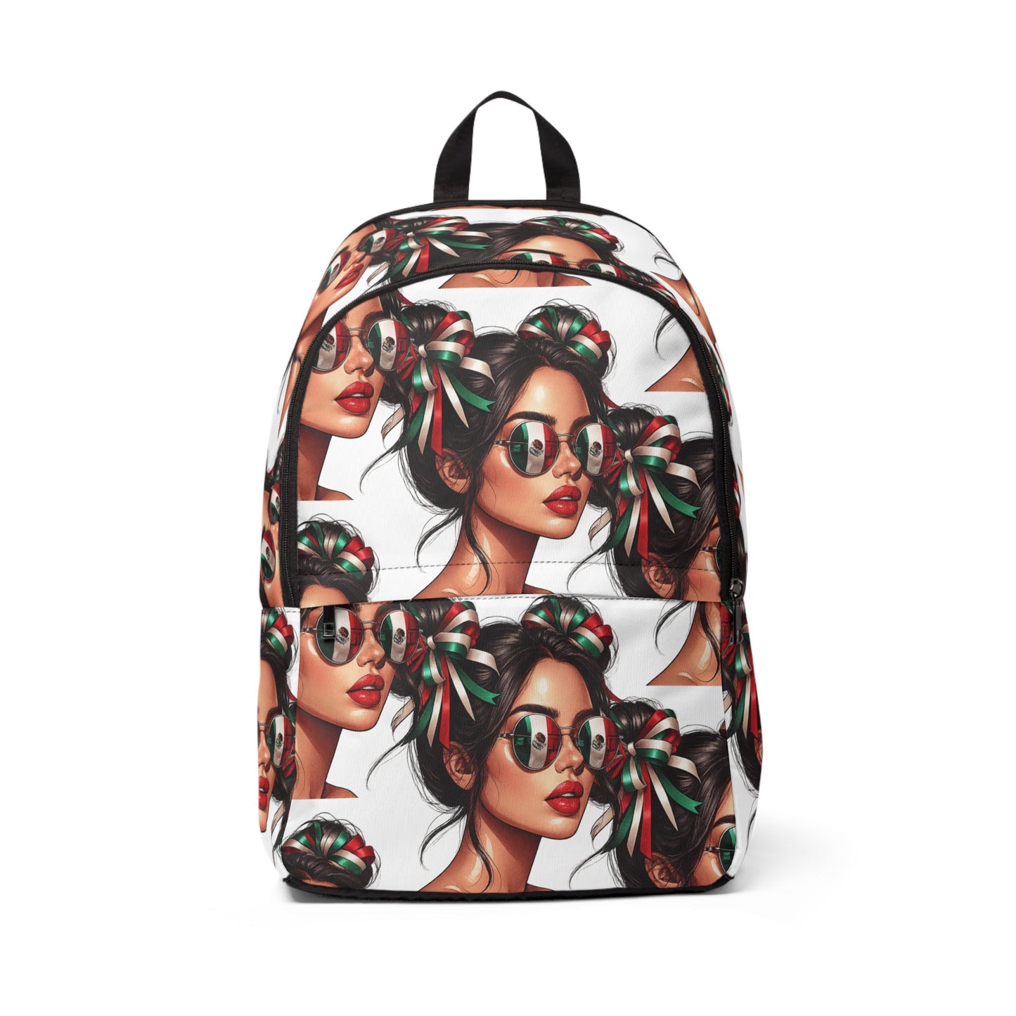 Mexico Retro Sunglasses Girl Backpack – Trendy Printed Fashion Backpack