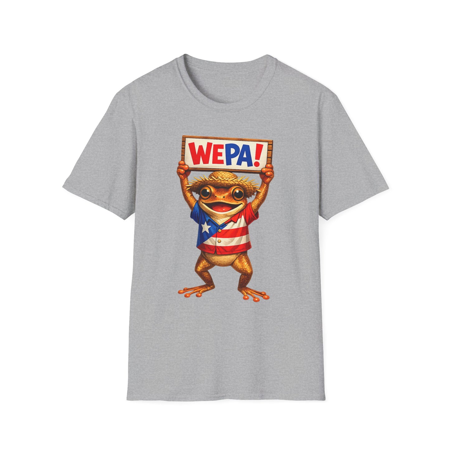 WEPA! Frog T-Shirt — Cute Puerto Rican Pride Tee
