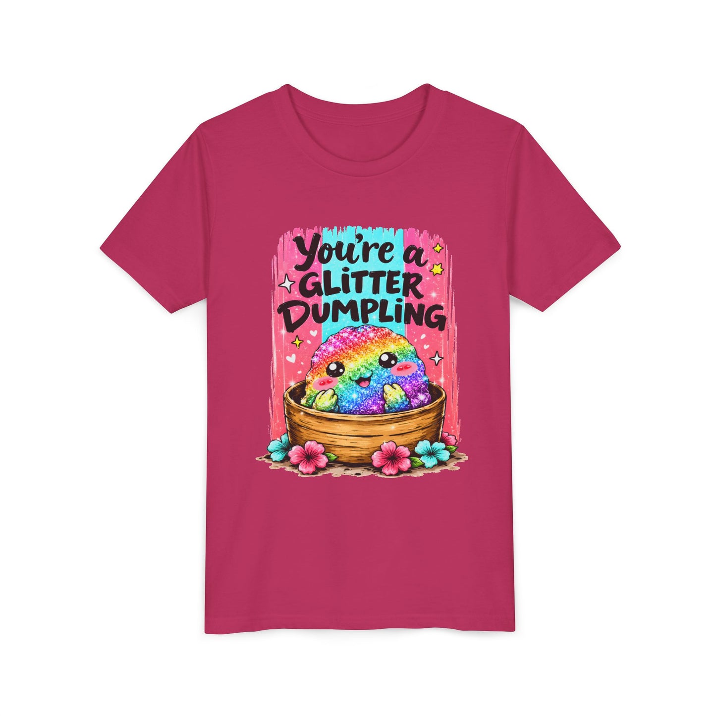 Kids T‑Shirt — "You're a Glitter Dumpling" Rainbow Dumpling Graphic Tee