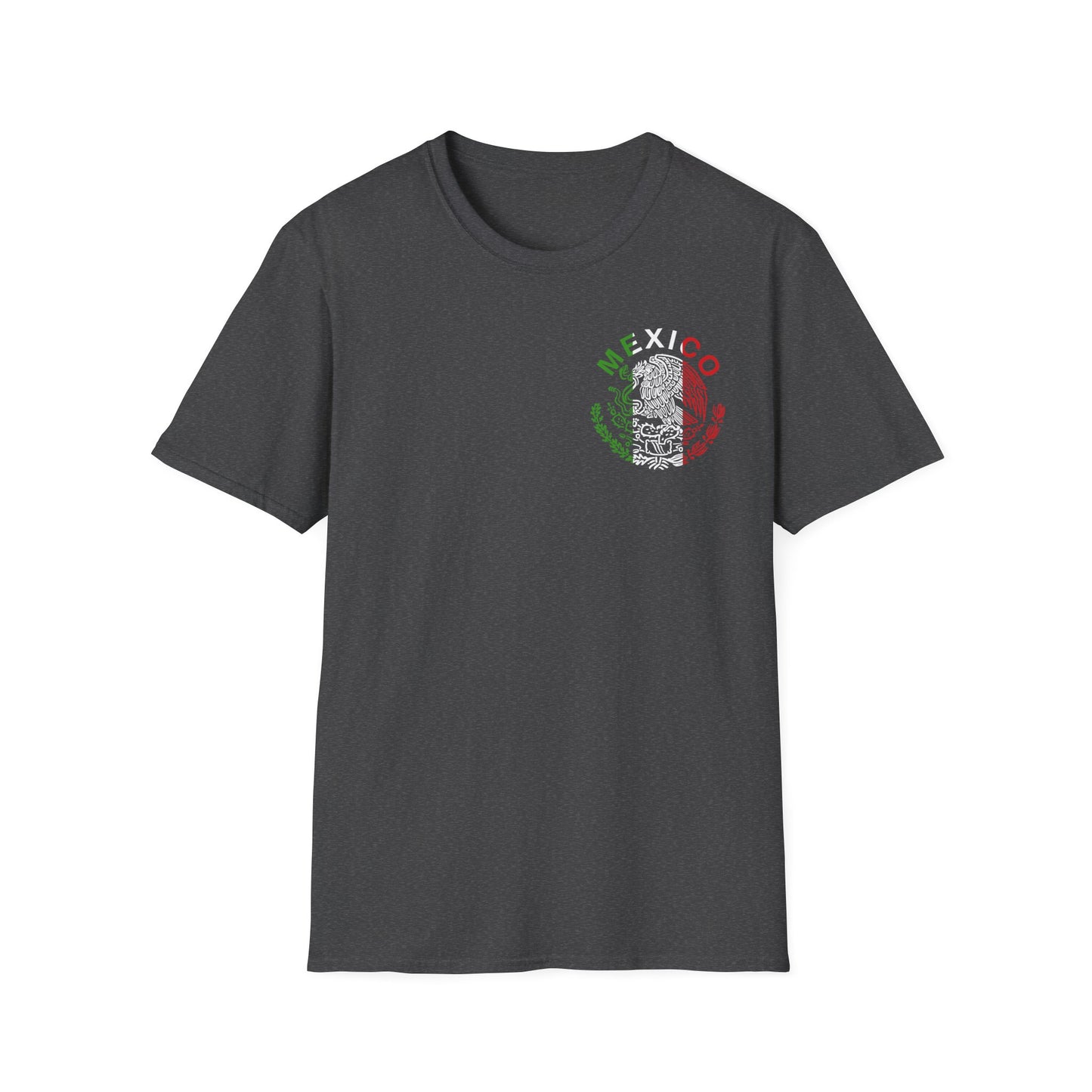 Mexico Crest T-Shirt — Mexican Flag Eagle Skull Graphic Tee