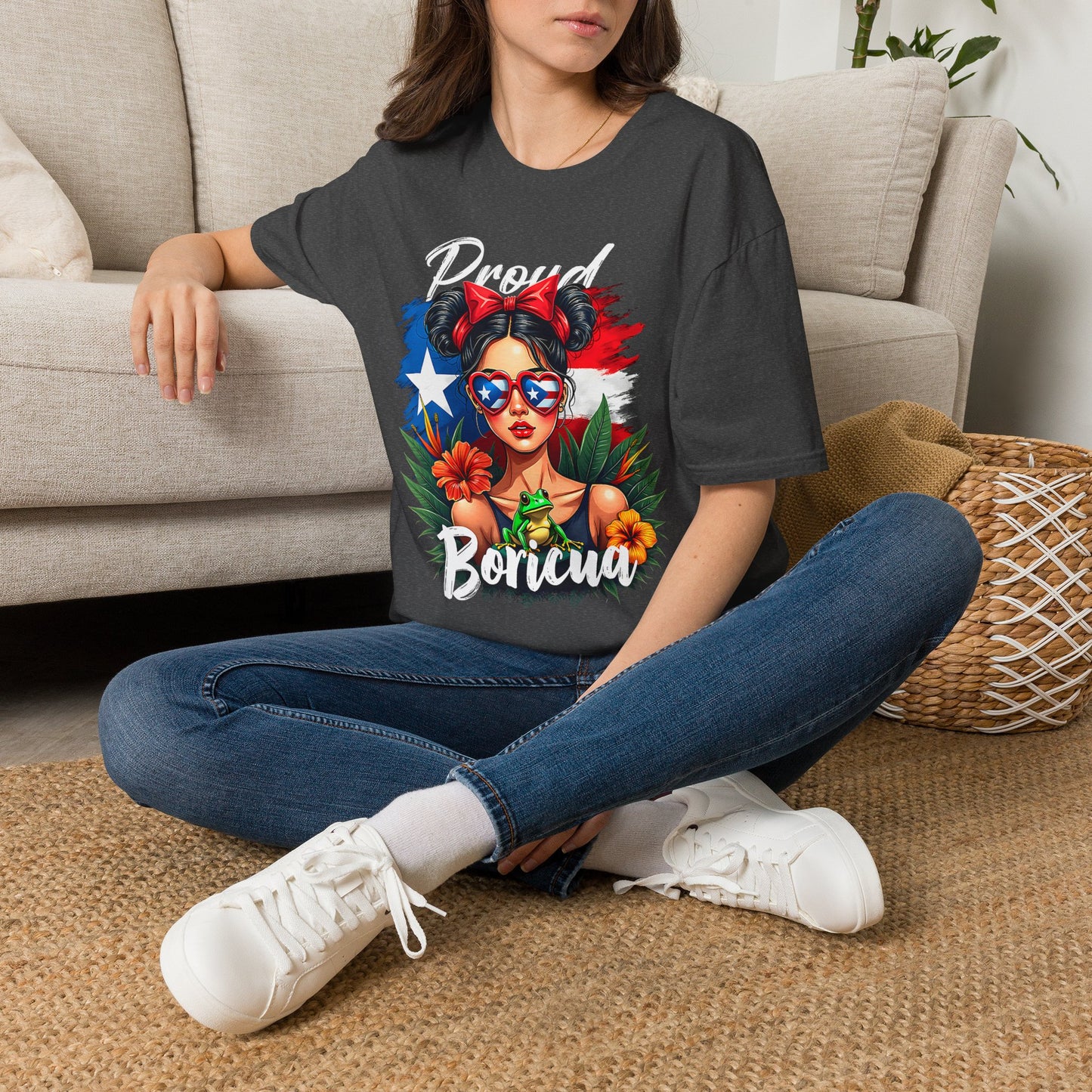 Proud Boricua T-Shirt — Puerto Rican Flag Pop Art Tee