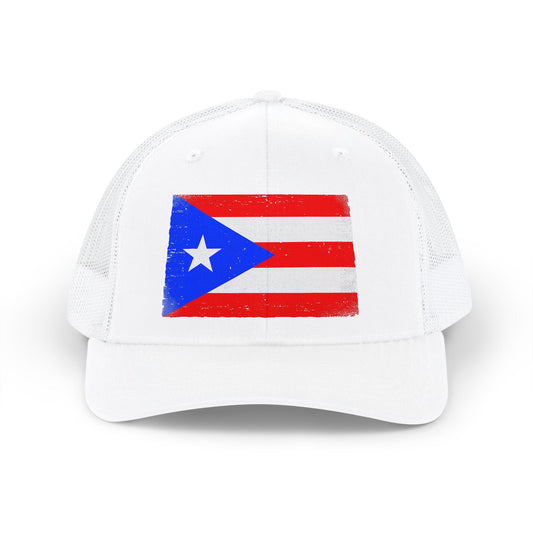 Puerto Rico Flag Snapback Trucker Cap