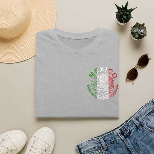 Mexico Crest T-Shirt — Mexican Flag Eagle Skull Graphic Tee